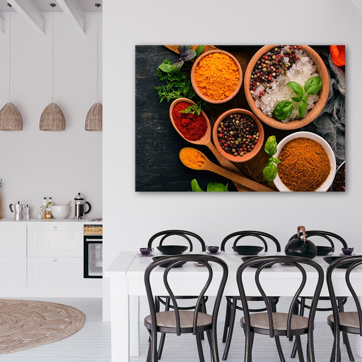 Quadro su tela, Cibo da cucina delle spezie aromatiche in Poster e stampe Collezione Casa - Trebisacce, commercioVirtuoso.it