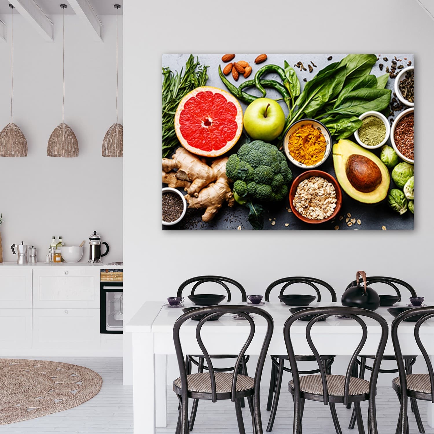 Quadro su tela, Composizione di verdure e frutta in Poster e stampe Collezione Casa - Trebisacce, commercioVirtuoso.it