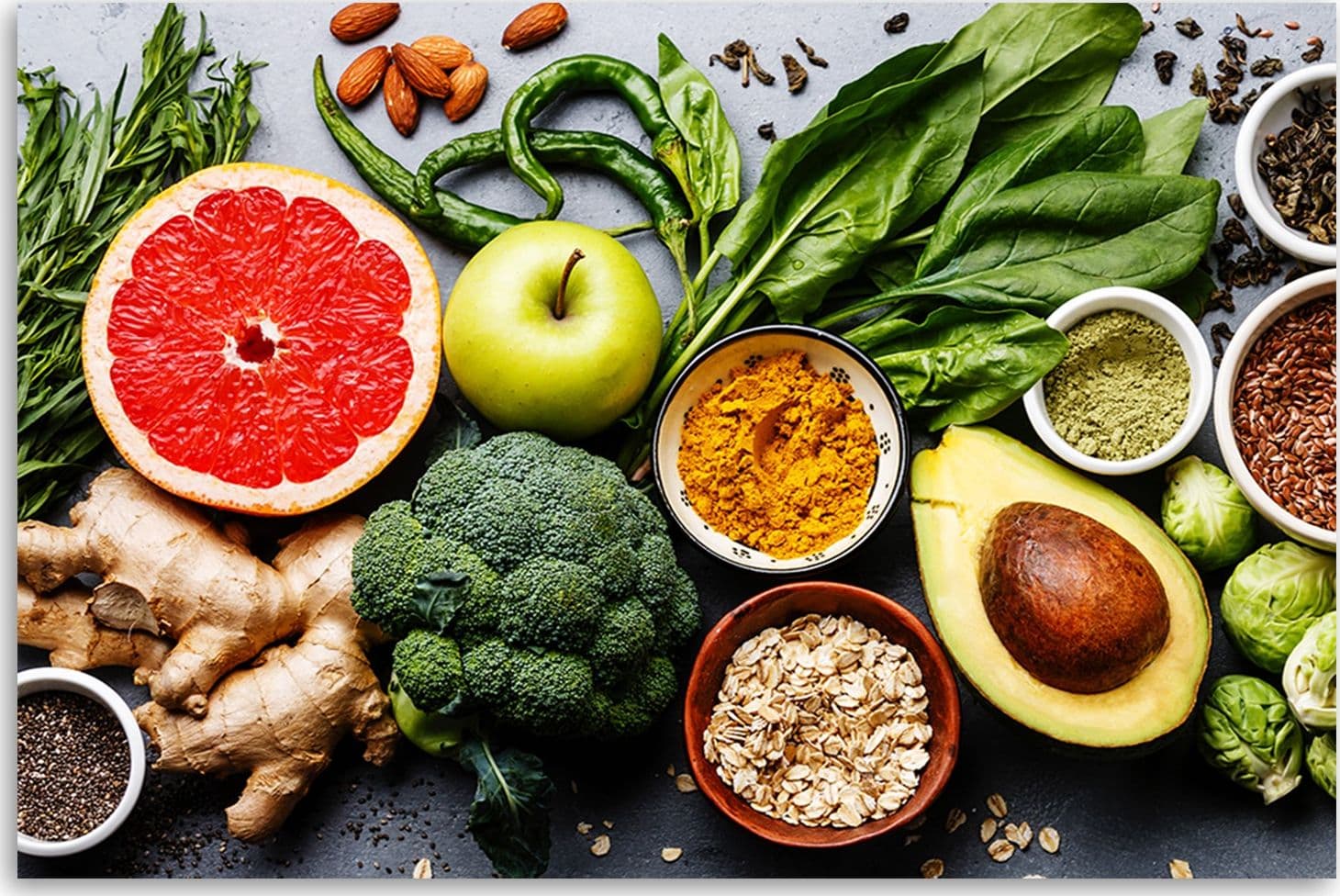 Quadro su tela, Composizione di verdure e frutta in Poster e stampe Collezione Casa - Trebisacce, commercioVirtuoso.it