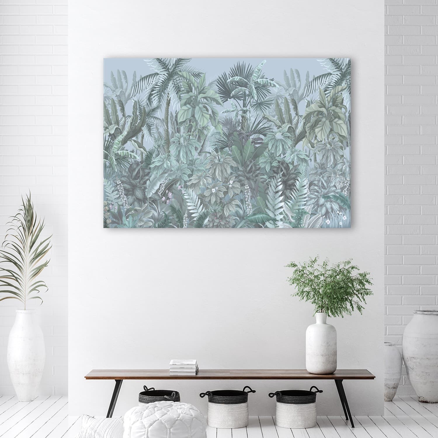 Quadro su tela, Foglie e alberi tropicali in Poster e stampe Collezione Casa - Trebisacce, commercioVirtuoso.it