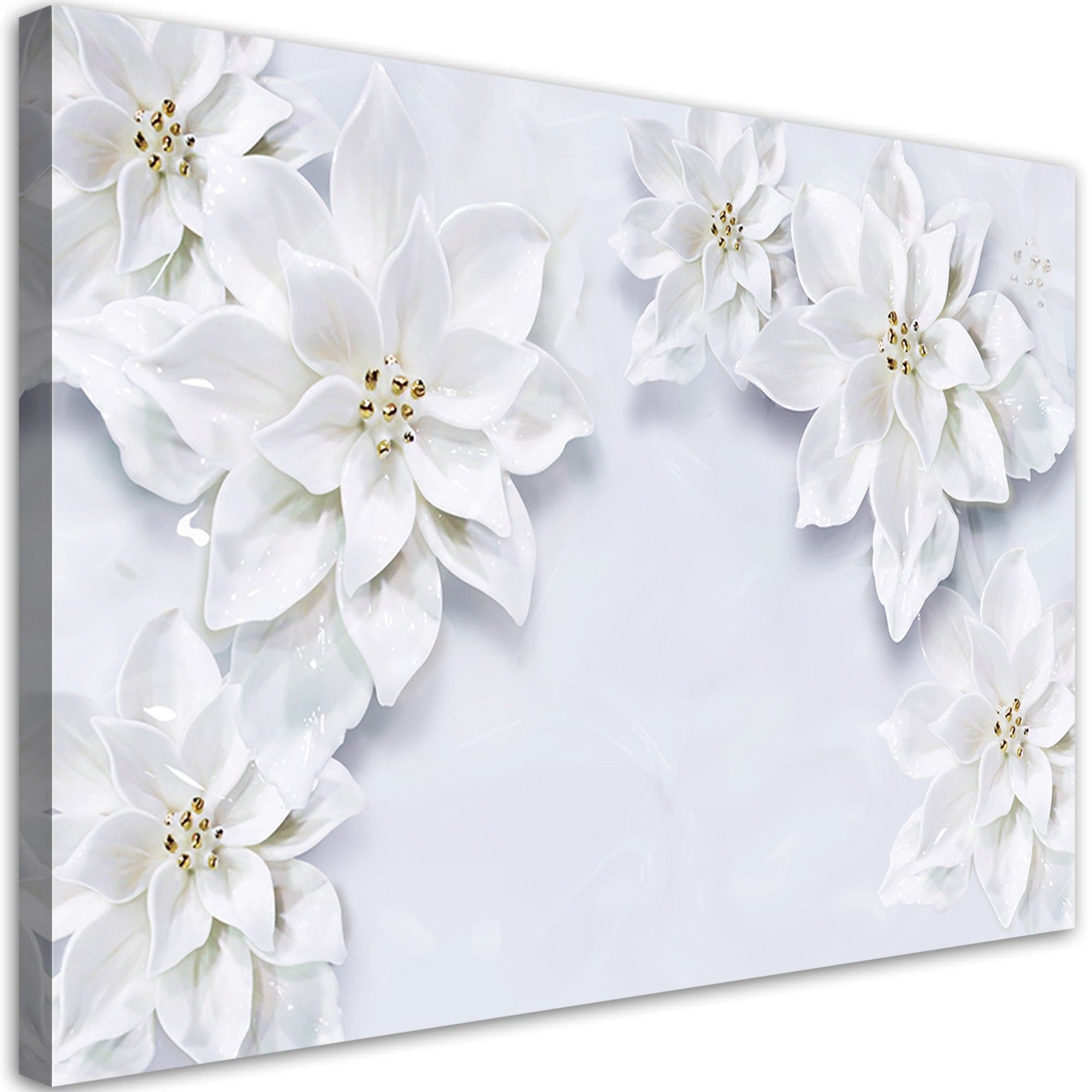 Quadro su tela, Fiori bianchi nevoso di pianta in Poster e stampe Collezione Casa - Trebisacce, commercioVirtuoso.it
