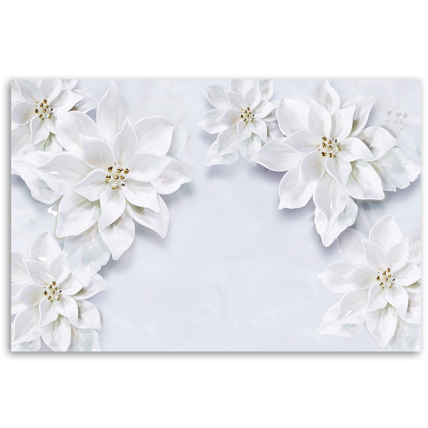 Quadro su tela, Fiori bianchi nevoso di pianta in Poster e stampe Collezione Casa - Trebisacce, commercioVirtuoso.it