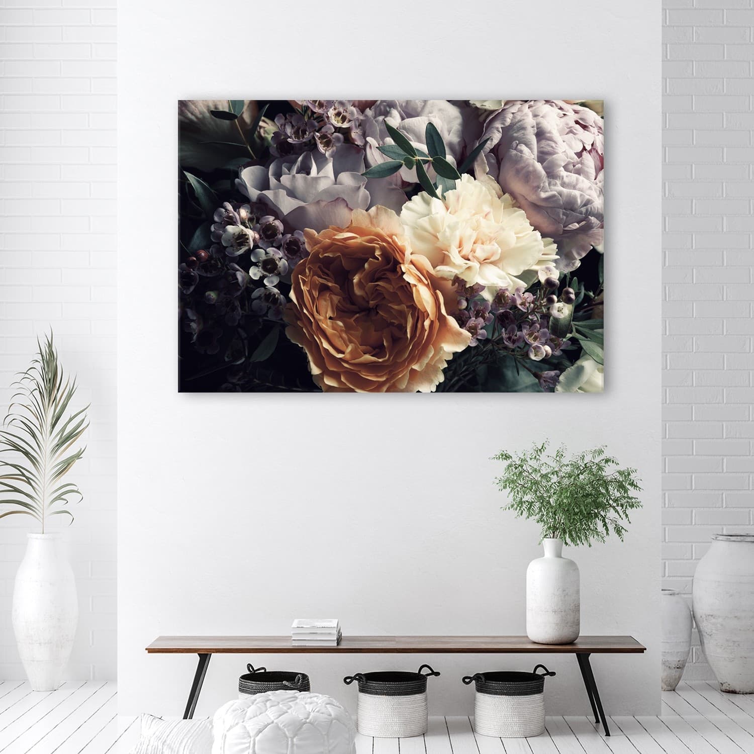 Quadro su tela, Fiori di bouquet peon pastello in Poster e stampe Collezione Casa - Trebisacce, commercioVirtuoso.it