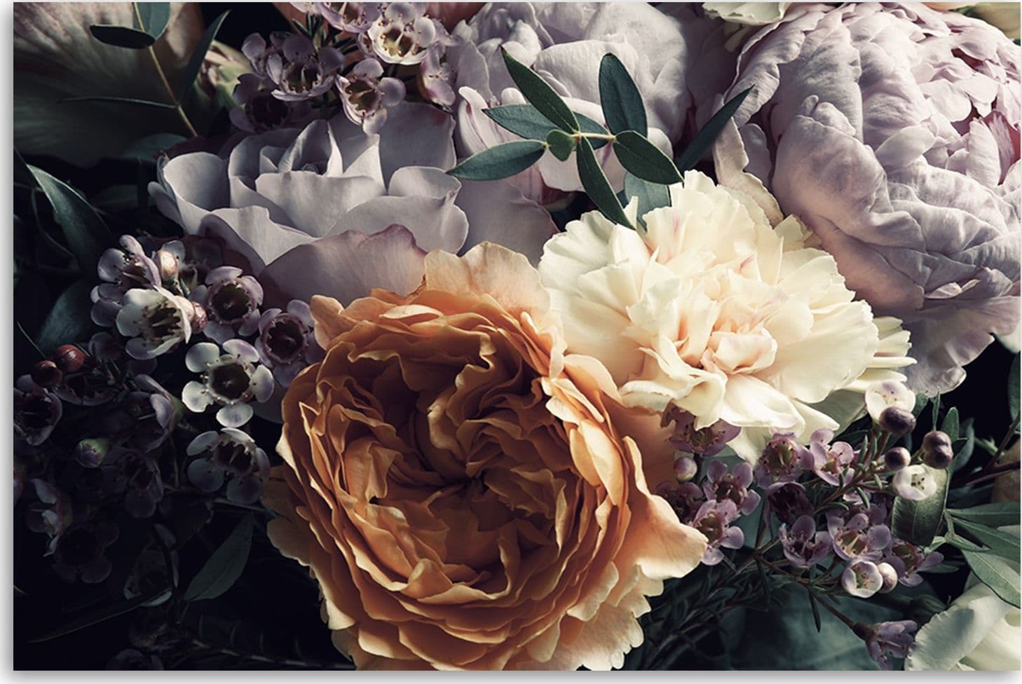 Quadro su tela, Fiori di bouquet peon pastello in Poster e stampe Collezione Casa - Trebisacce, commercioVirtuoso.it