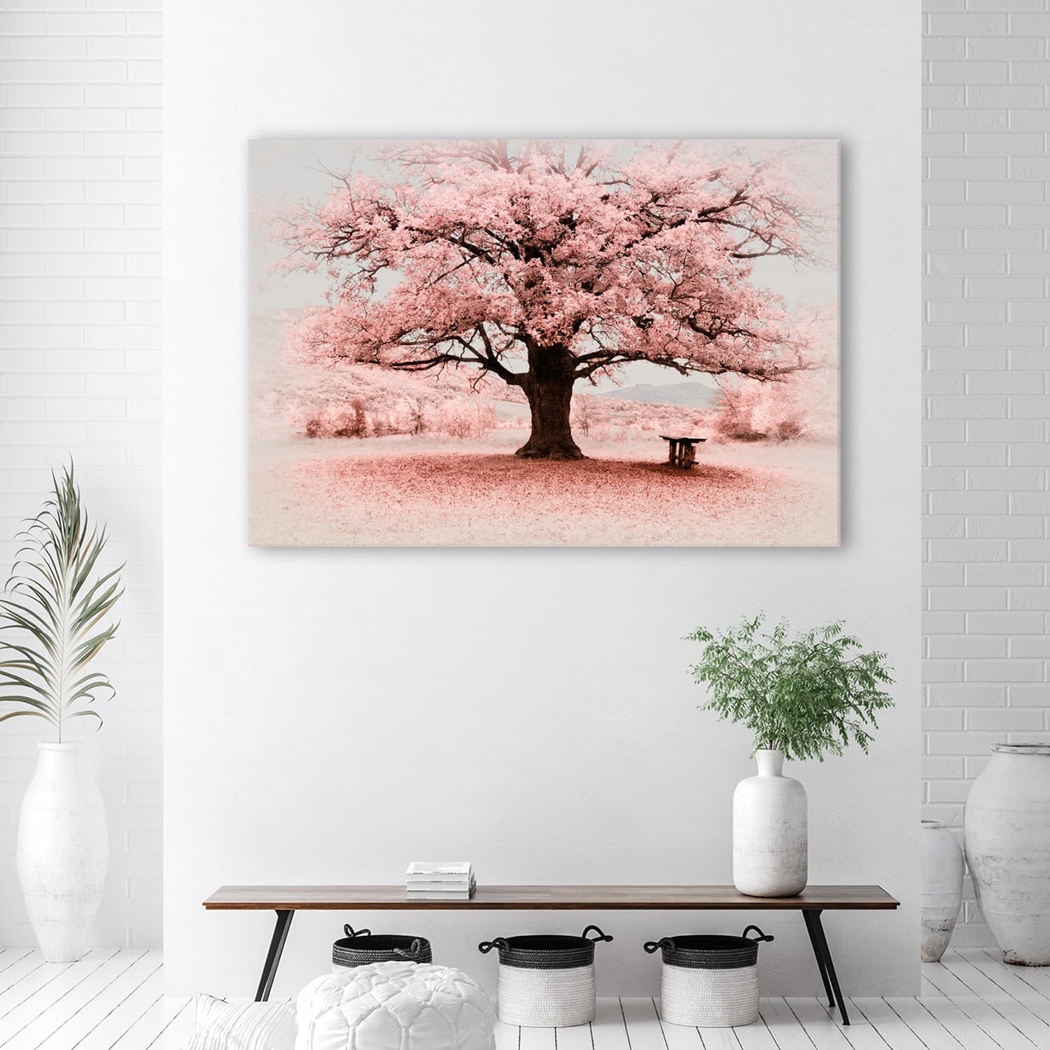 Quadro su tela, Natura di astrazione dell'albero rosa in Poster e stampe Collezione Casa - Trebisacce, commercioVirtuoso.it