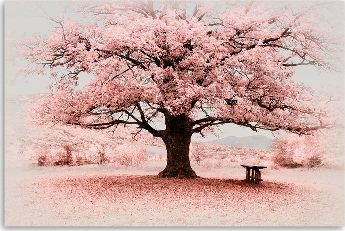 Quadro su tela, Natura di astrazione dell'albero rosa in Poster e stampe Collezione Casa - Trebisacce, commercioVirtuoso.it