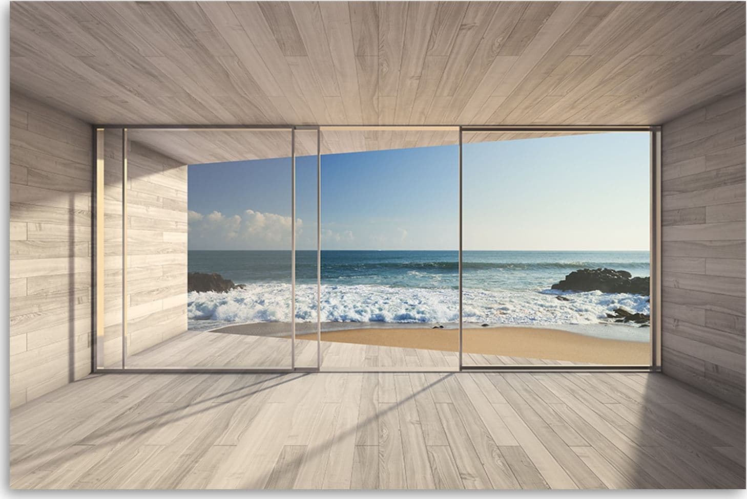 Quadro su tela, Vista mare dalla finestra in Poster e stampe Collezione Casa - Trebisacce, commercioVirtuoso.it