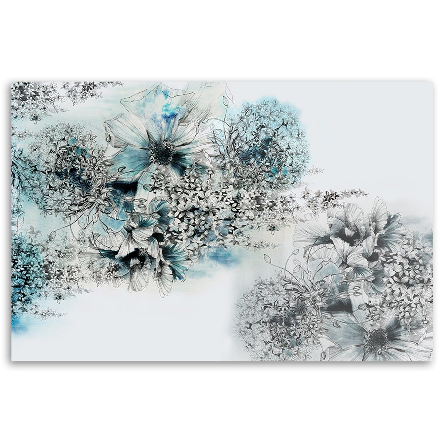 Quadro su tela, Astrazione dei fiori blu in Poster e stampe Collezione Casa - Trebisacce, commercioVirtuoso.it