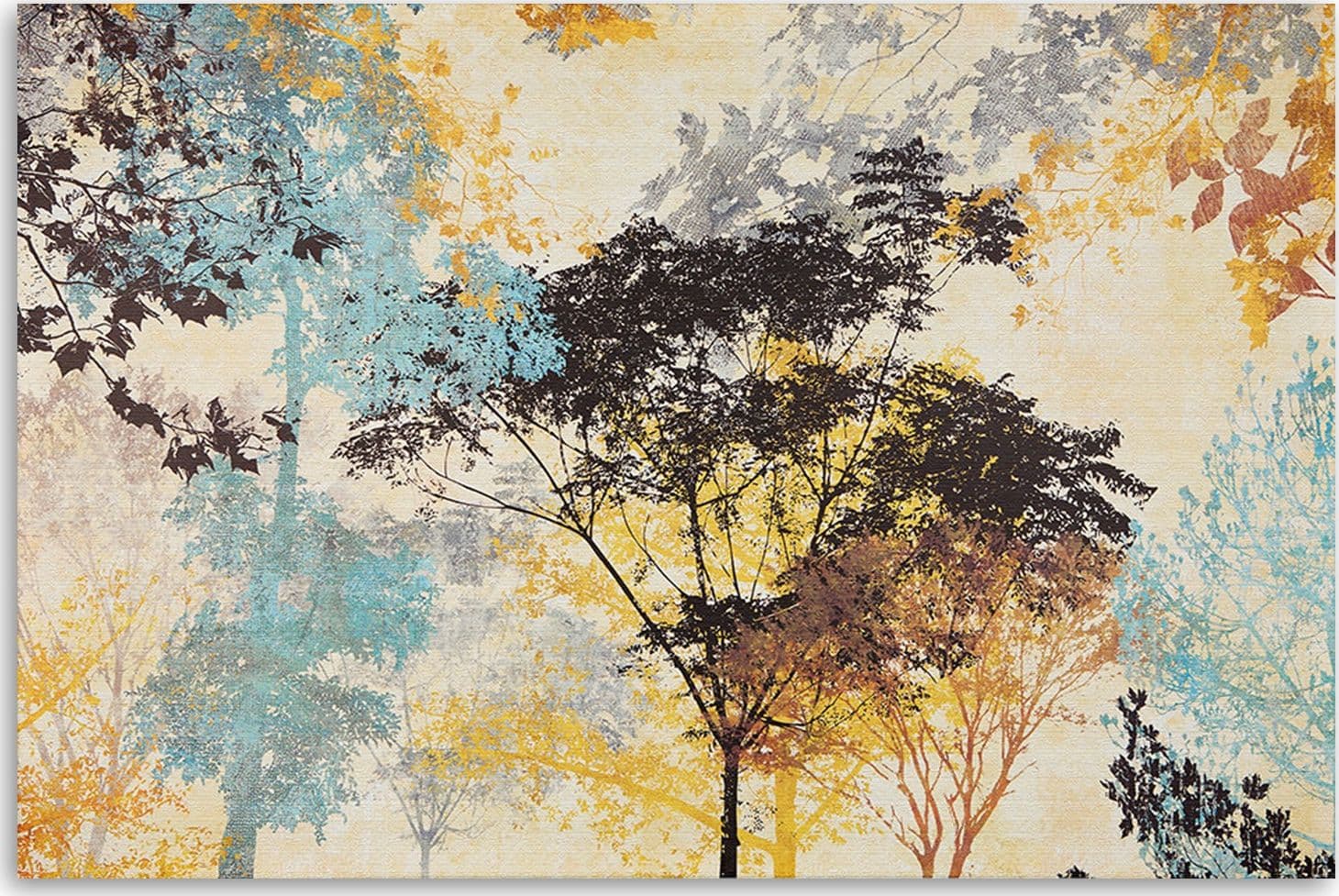 Quadro su tela, Astrazione di alberi colorati in Poster e stampe Collezione Casa - Trebisacce, commercioVirtuoso.it