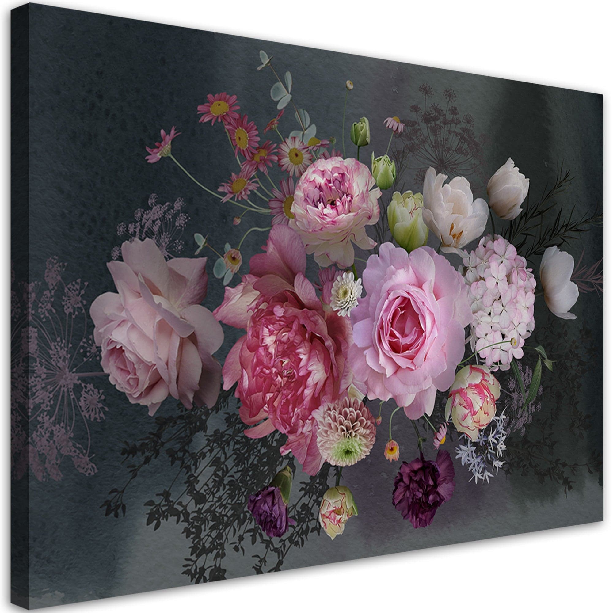 Quadro su tela, Bouquet di fiori vintage in Poster e stampe Collezione Casa - Trebisacce, commercioVirtuoso.it