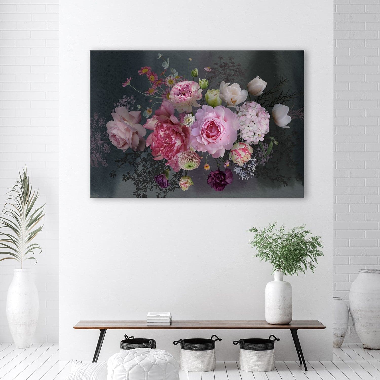 Quadro su tela, Bouquet di fiori vintage in Poster e stampe Collezione Casa - Trebisacce, commercioVirtuoso.it