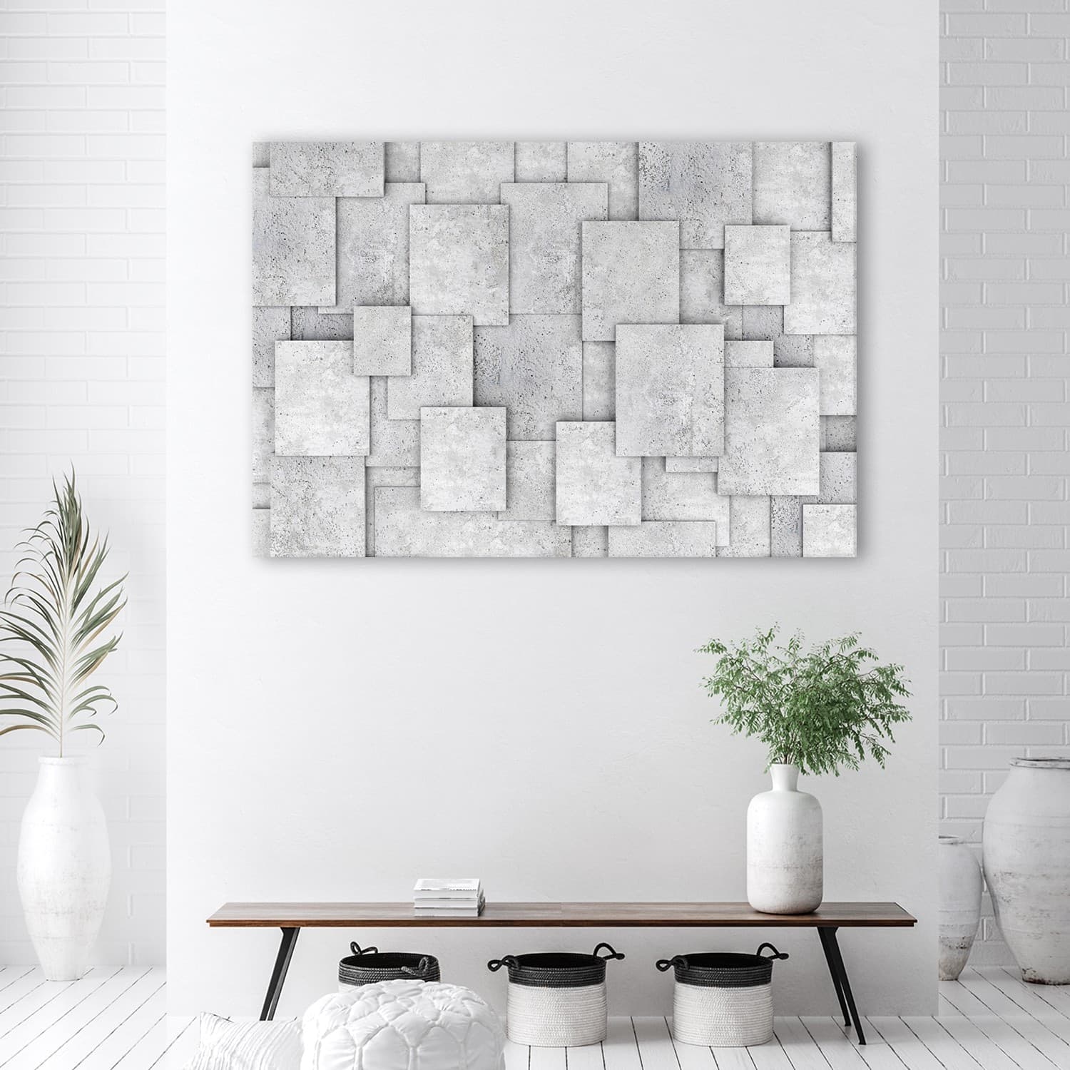 Quadro su tela, Astrazione in calcestruzzo geometrico in Poster e stampe Collezione Casa - Trebisacce, commercioVirtuoso.it