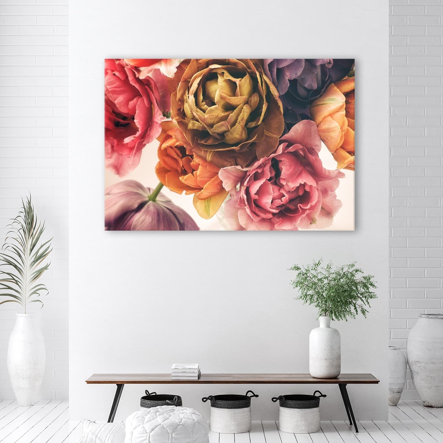Quadro su tela, Un bouquet di fiori colorati in Poster e stampe Collezione Casa - Trebisacce, commercioVirtuoso.it