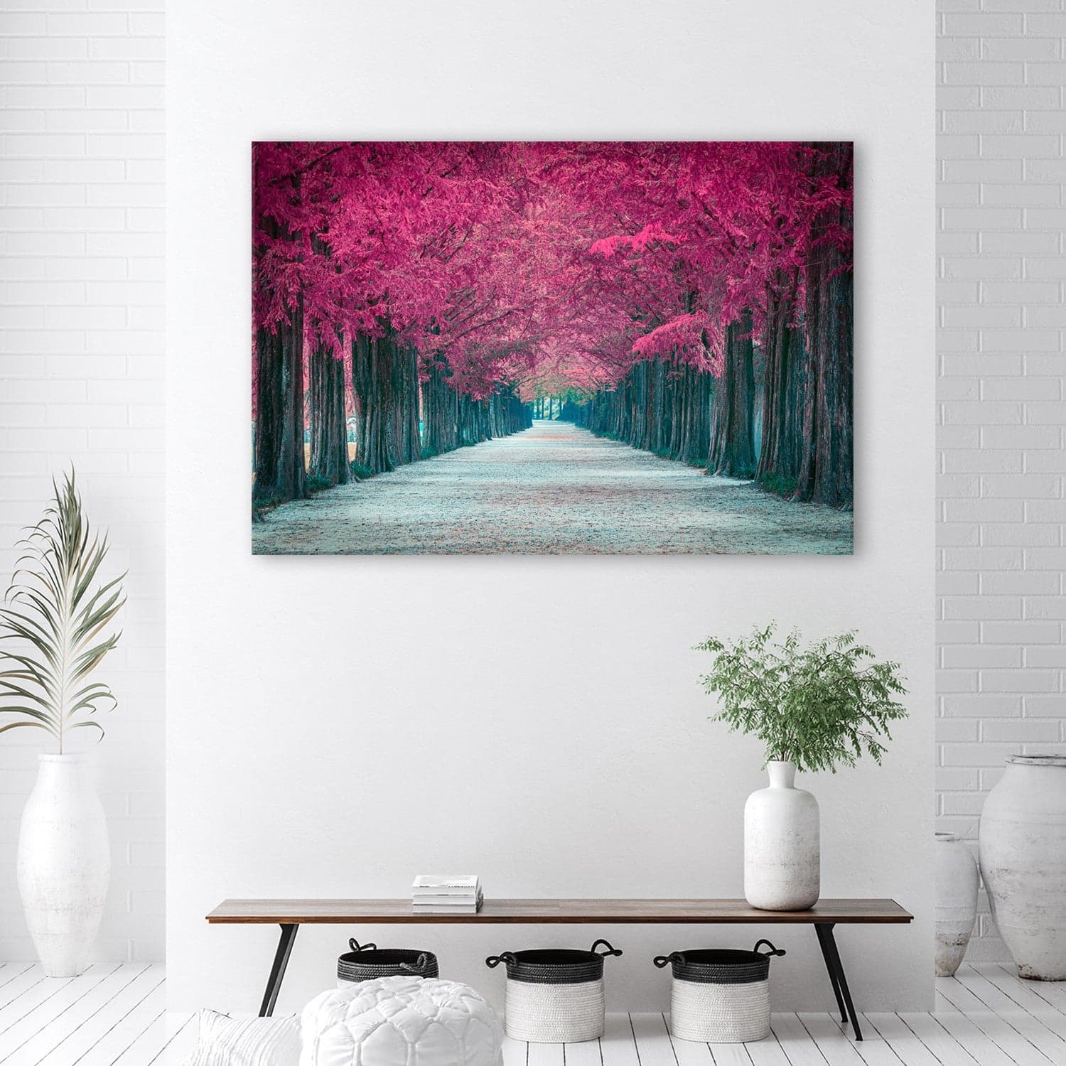Quadro su tela, Avenue of Pink Trees in Poster e stampe Collezione Casa - Trebisacce, commercioVirtuoso.it