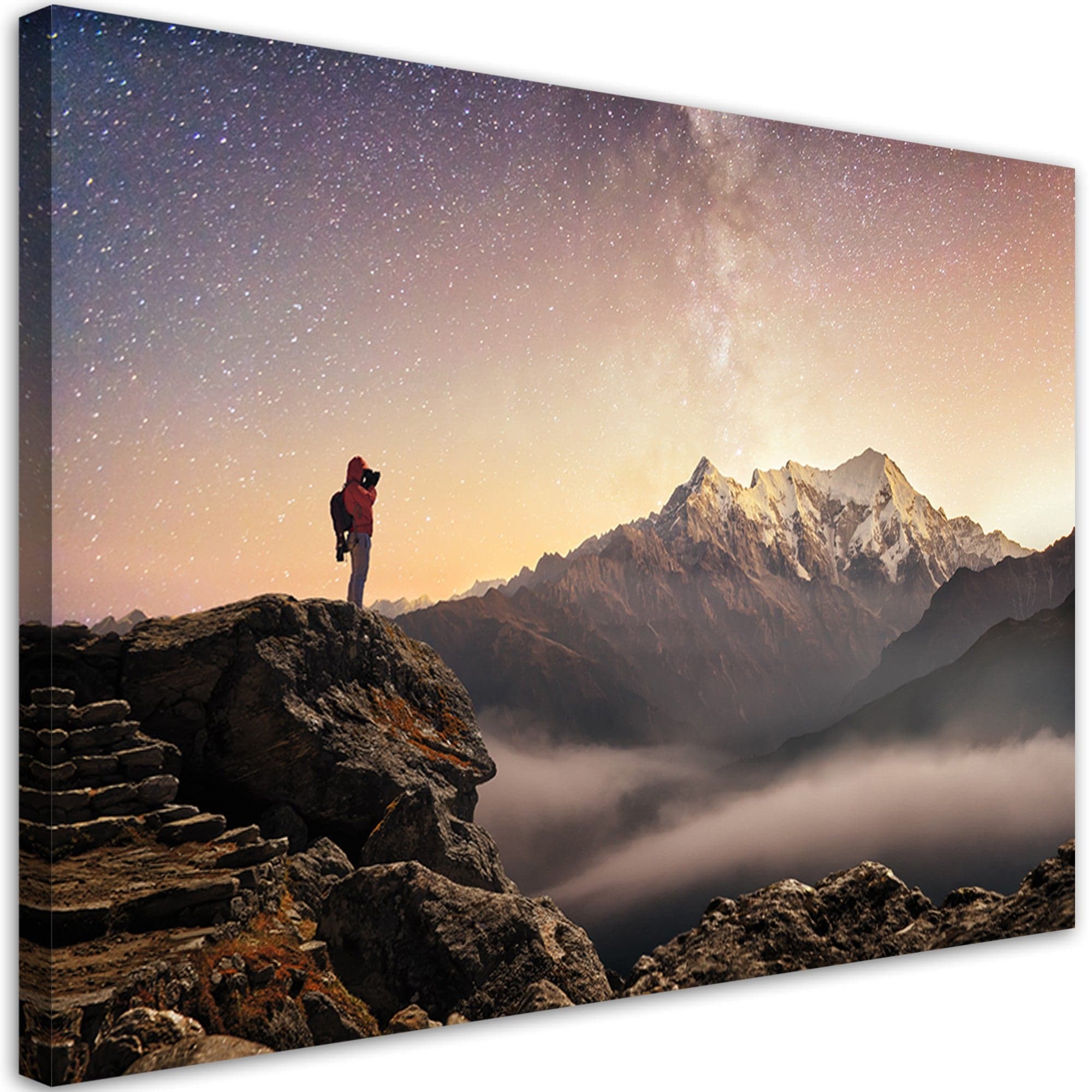 Quadro su tela, Scalare le stelle delle montagne del cielo in Poster e stampe Collezione Casa - Trebisacce, commercioVirtuoso.it