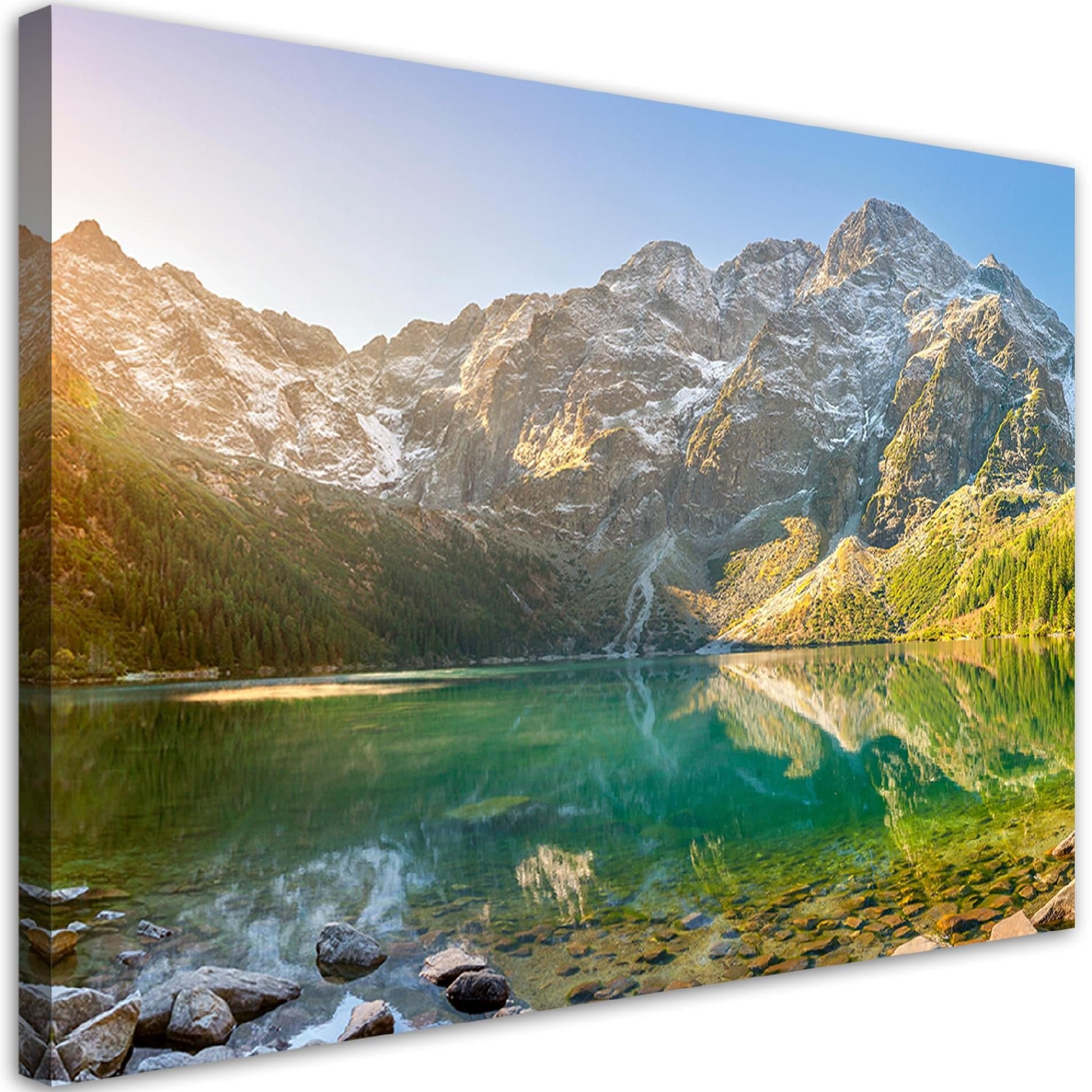 Quadro su tela, Lago in montagna in Poster e stampe Collezione Casa - Trebisacce, commercioVirtuoso.it