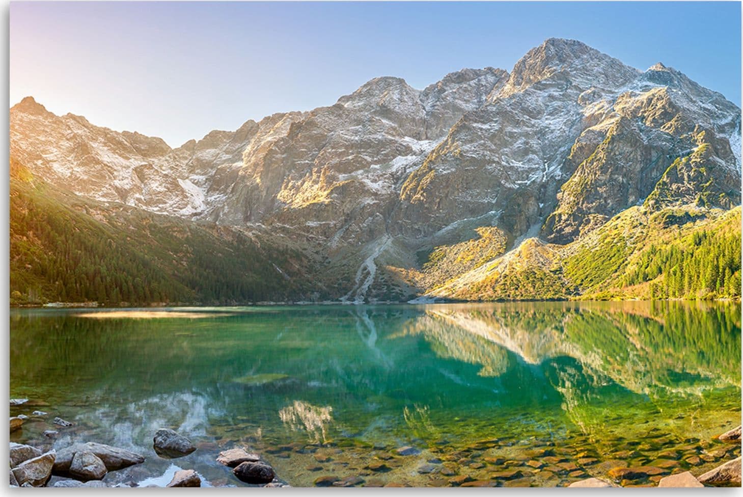 Quadro su tela, Lago in montagna in Poster e stampe Collezione Casa - Trebisacce, commercioVirtuoso.it