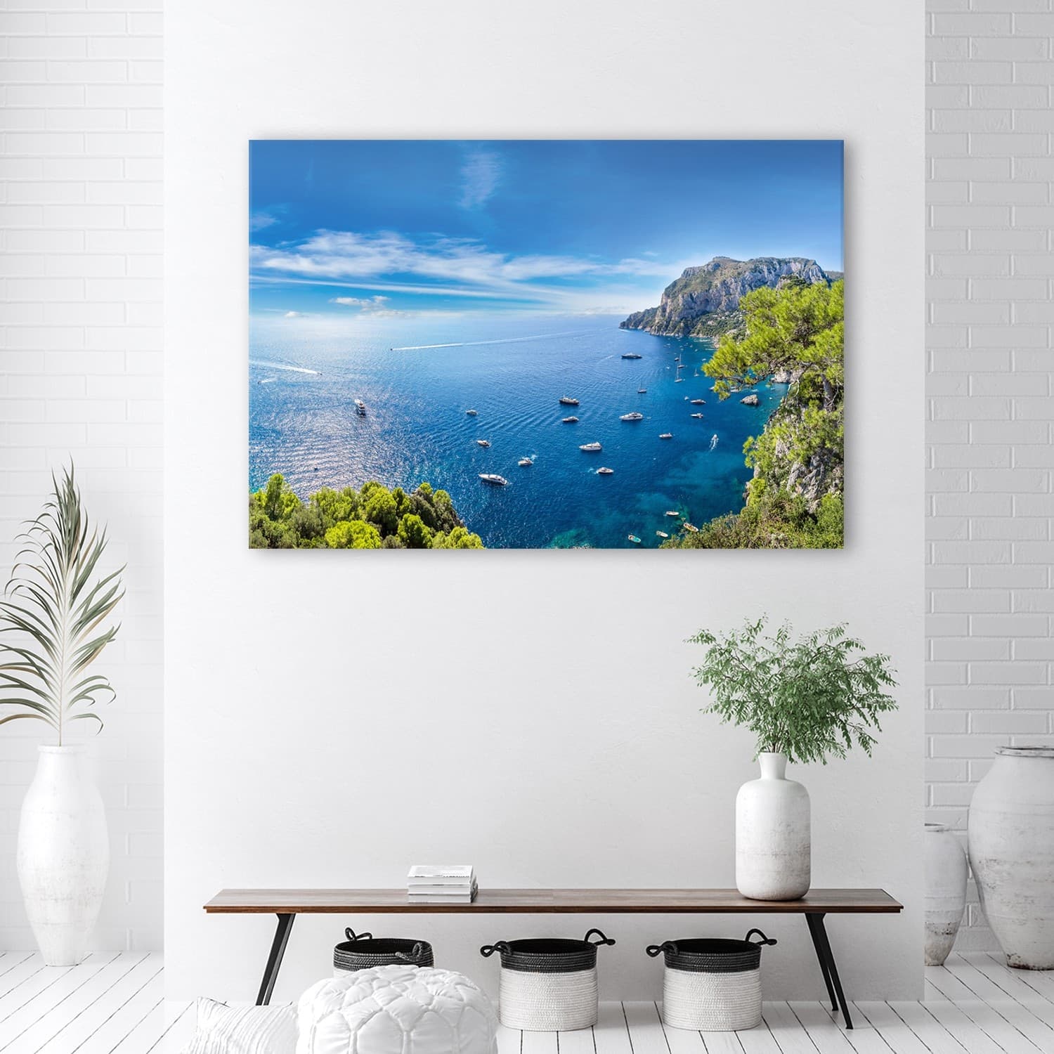 Quadro su tela, Panorama delle navi marine dell'isola in Poster e stampe Collezione Casa - Trebisacce, commercioVirtuoso.it