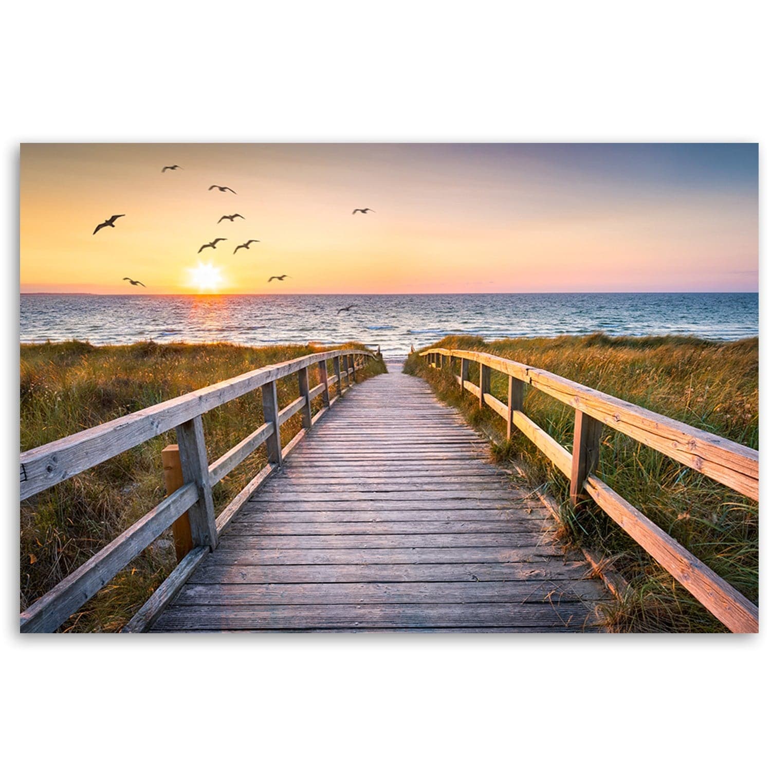 Quadro su tela, Sunset Sea Beach in Poster e stampe Collezione Casa - Trebisacce, commercioVirtuoso.it