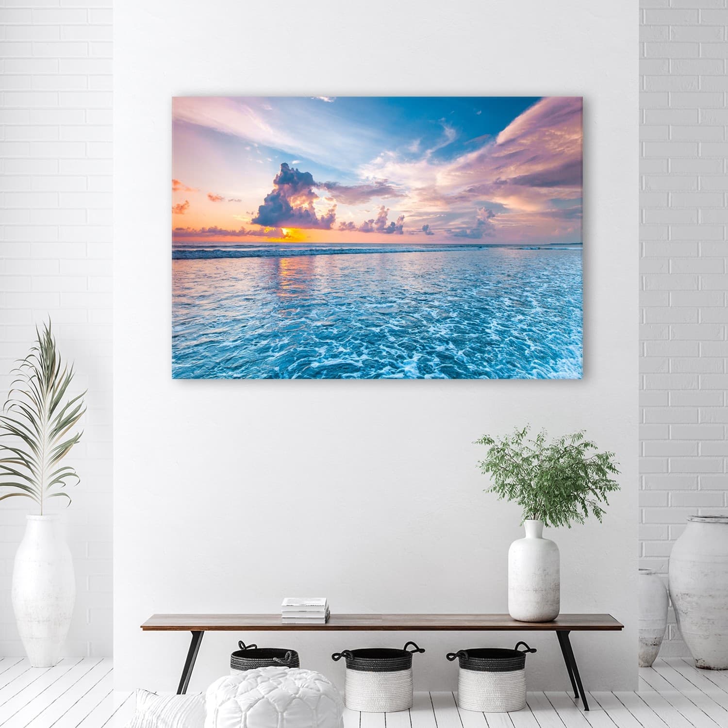 Quadro su tela, Tramonto dal mare in Poster e stampe Collezione Casa - Trebisacce, commercioVirtuoso.it
