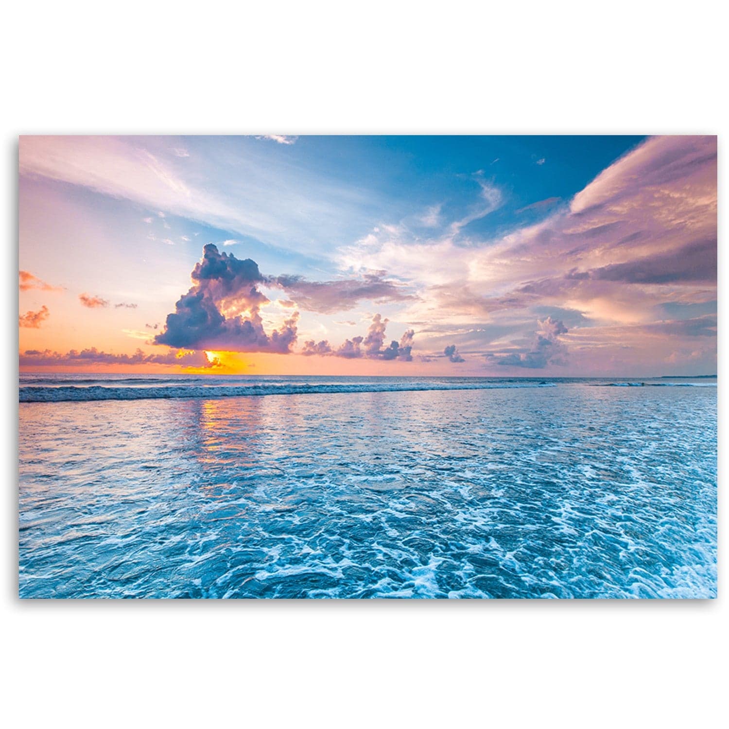 Quadro su tela, Tramonto dal mare in Poster e stampe Collezione Casa - Trebisacce, commercioVirtuoso.it