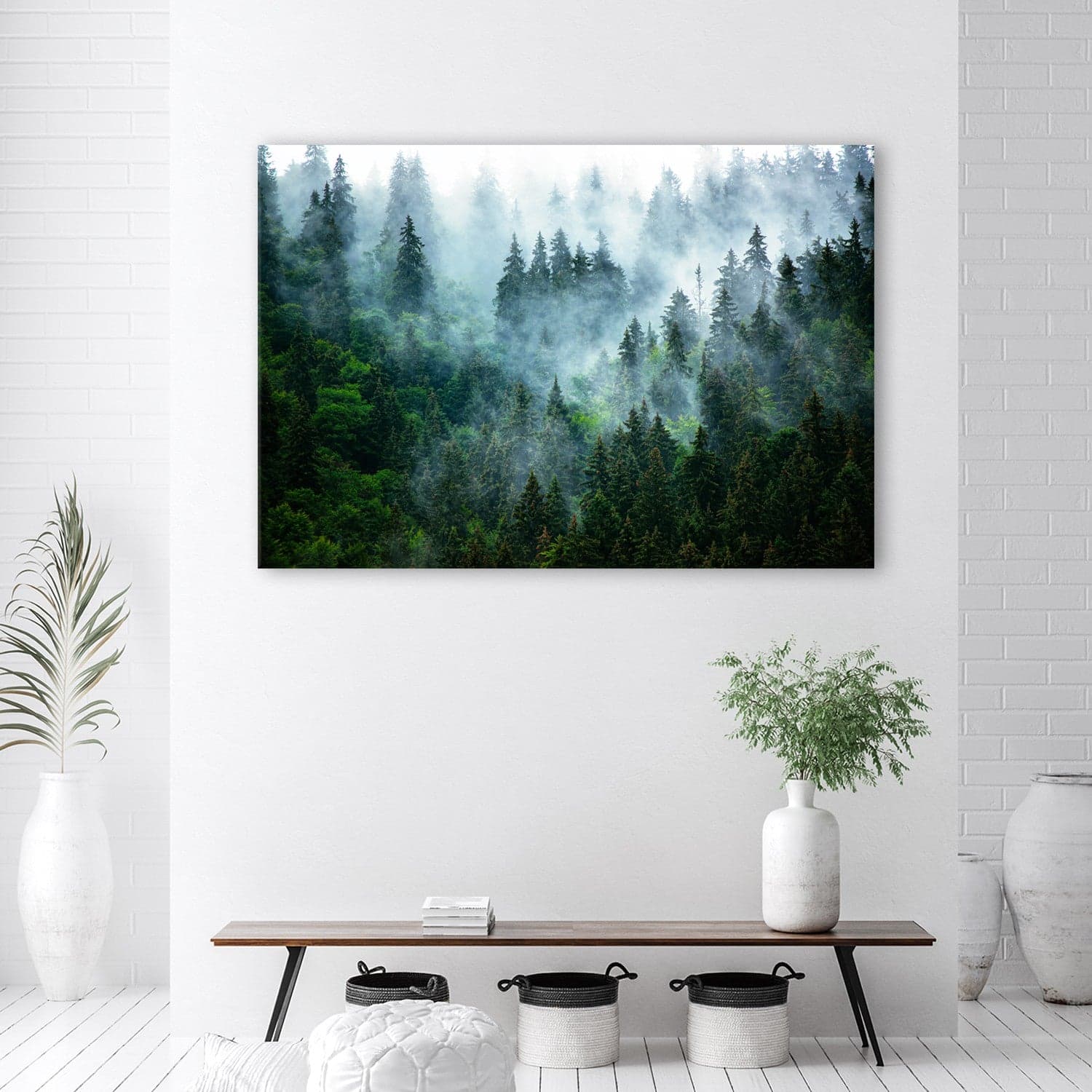 Quadro su tela, Foresta nella nebbia in Poster e stampe Collezione Casa - Trebisacce, commercioVirtuoso.it