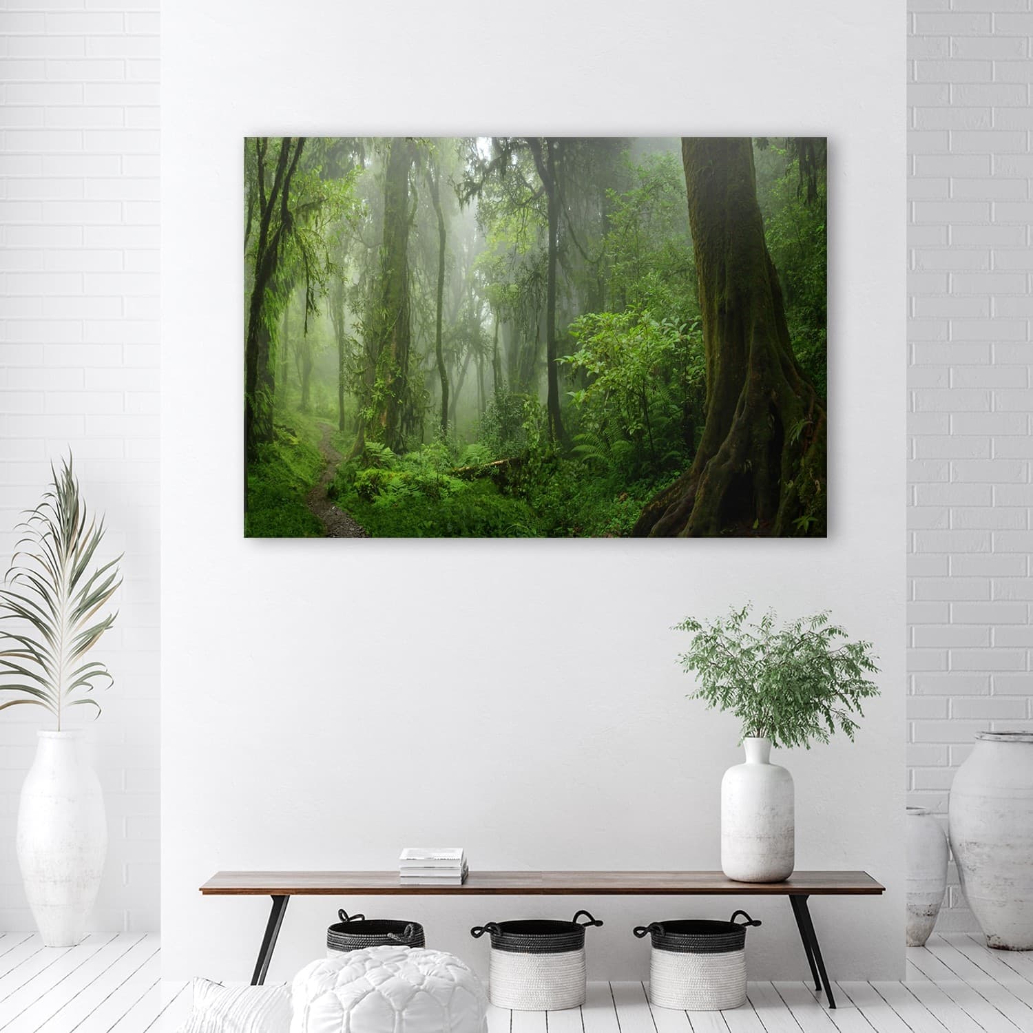 Quadro su tela, Foresta della giungla tropicale in Poster e stampe Collezione Casa - Trebisacce, commercioVirtuoso.it