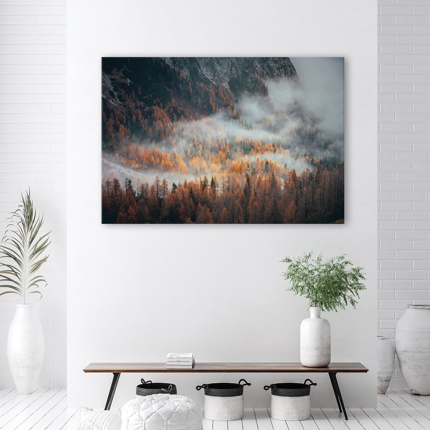 Quadro su tela, Foresta nella nebbia in Poster e stampe Collezione Casa - Trebisacce, commercioVirtuoso.it