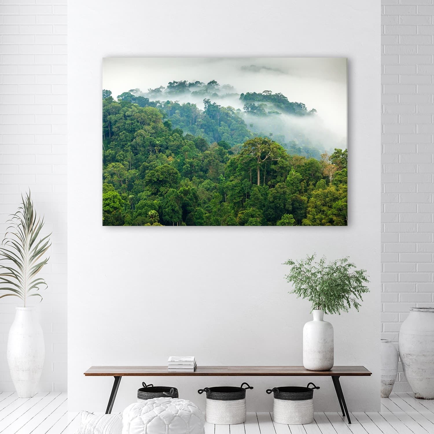 Quadro su tela, Foresta nella nebbia in Poster e stampe Collezione Casa - Trebisacce, commercioVirtuoso.it