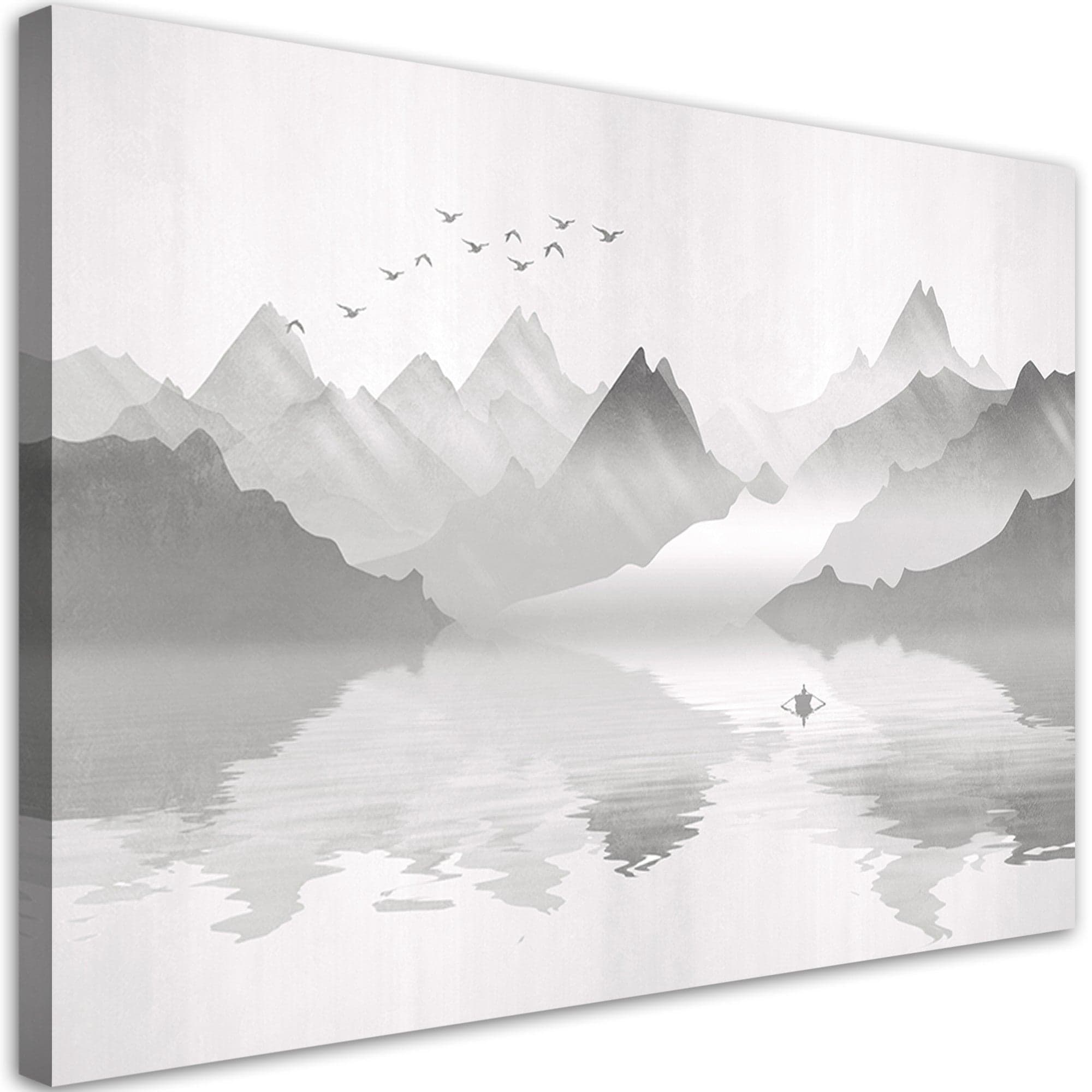Quadro su tela, Montagne sul lago astrazione in Poster e stampe Collezione Casa - Trebisacce, commercioVirtuoso.it