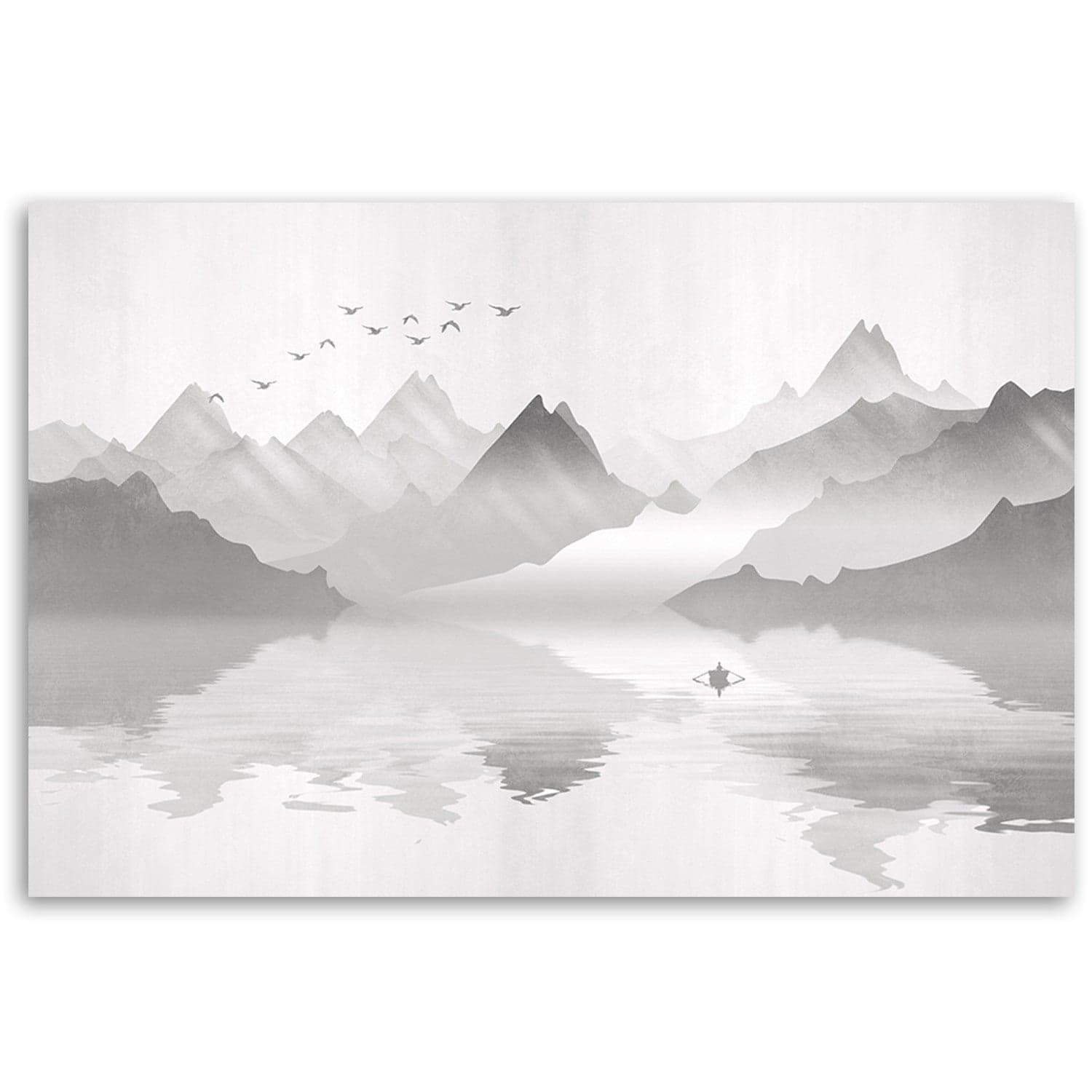 Quadro su tela, Montagne sul lago astrazione in Poster e stampe Collezione Casa - Trebisacce, commercioVirtuoso.it