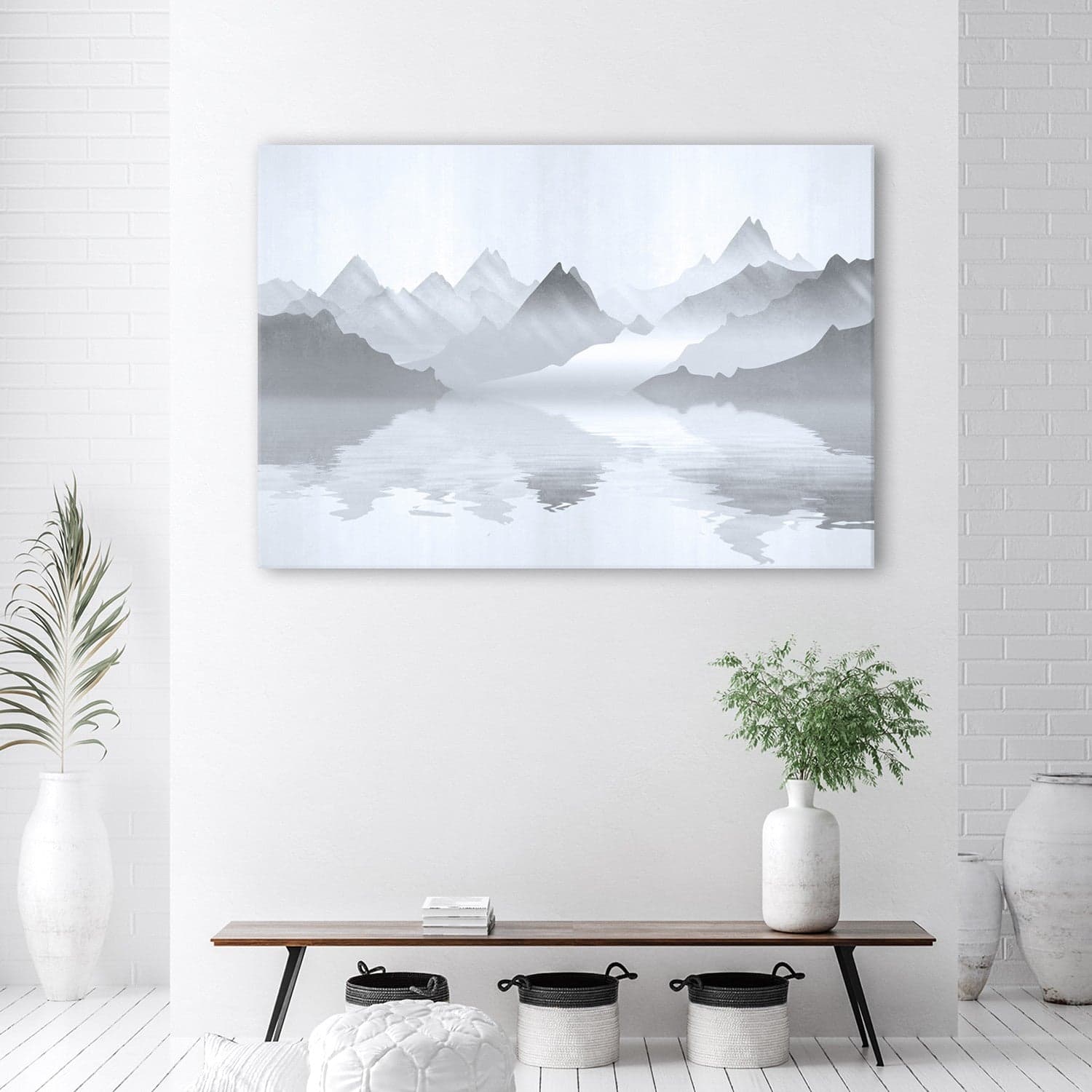 Quadro su tela, Montagne sul lago astrazione in Poster e stampe Collezione Casa - Trebisacce, commercioVirtuoso.it
