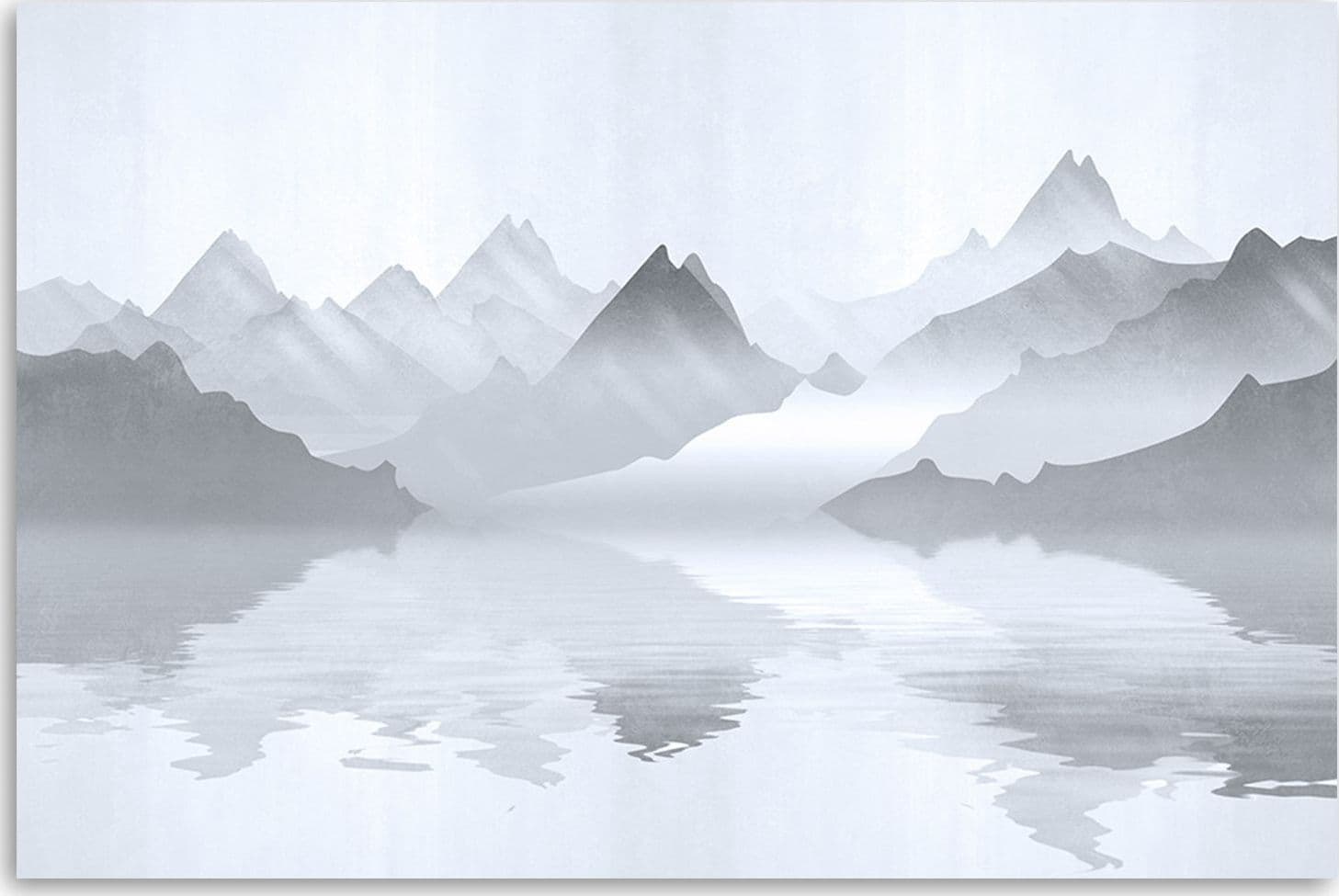 Quadro su tela, Montagne sul lago astrazione in Poster e stampe Collezione Casa - Trebisacce, commercioVirtuoso.it