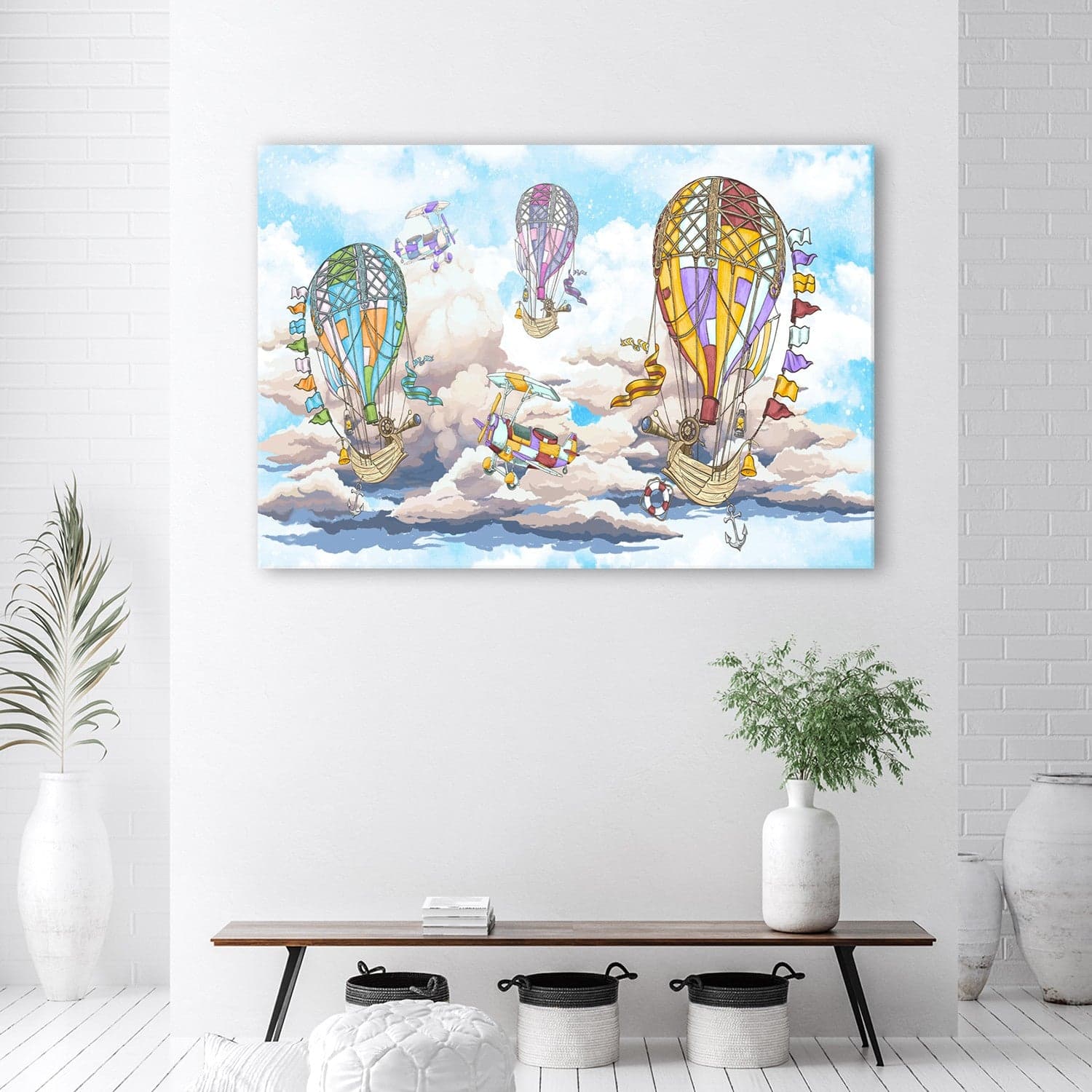 Quadro su tela, Palloncini d'aria colorate in Poster e stampe Collezione Casa - Trebisacce, commercioVirtuoso.it