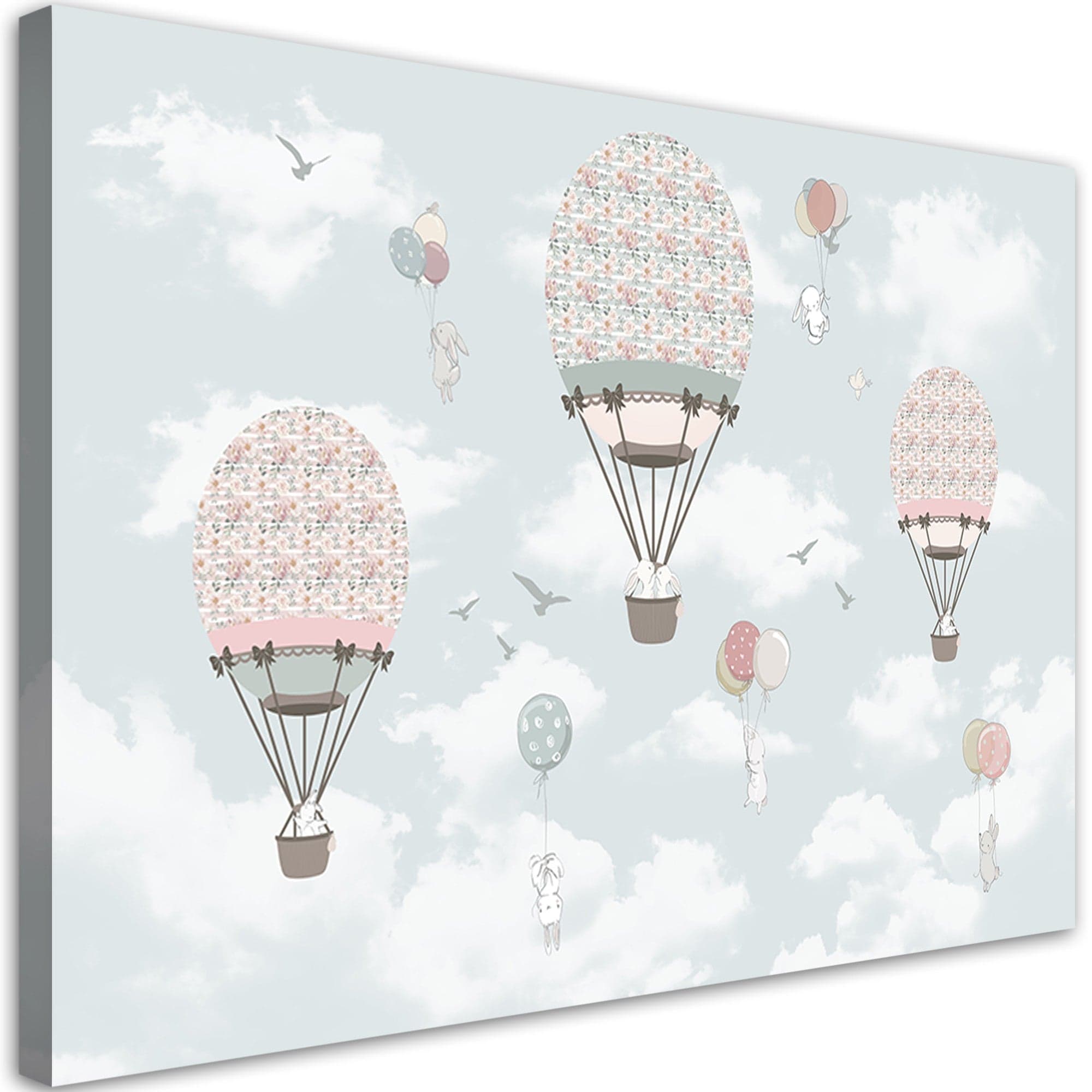 Quadro su tela, Animali da volo a palloncini colorati in Poster e stampe Collezione Casa - Trebisacce, commercioVirtuoso.it