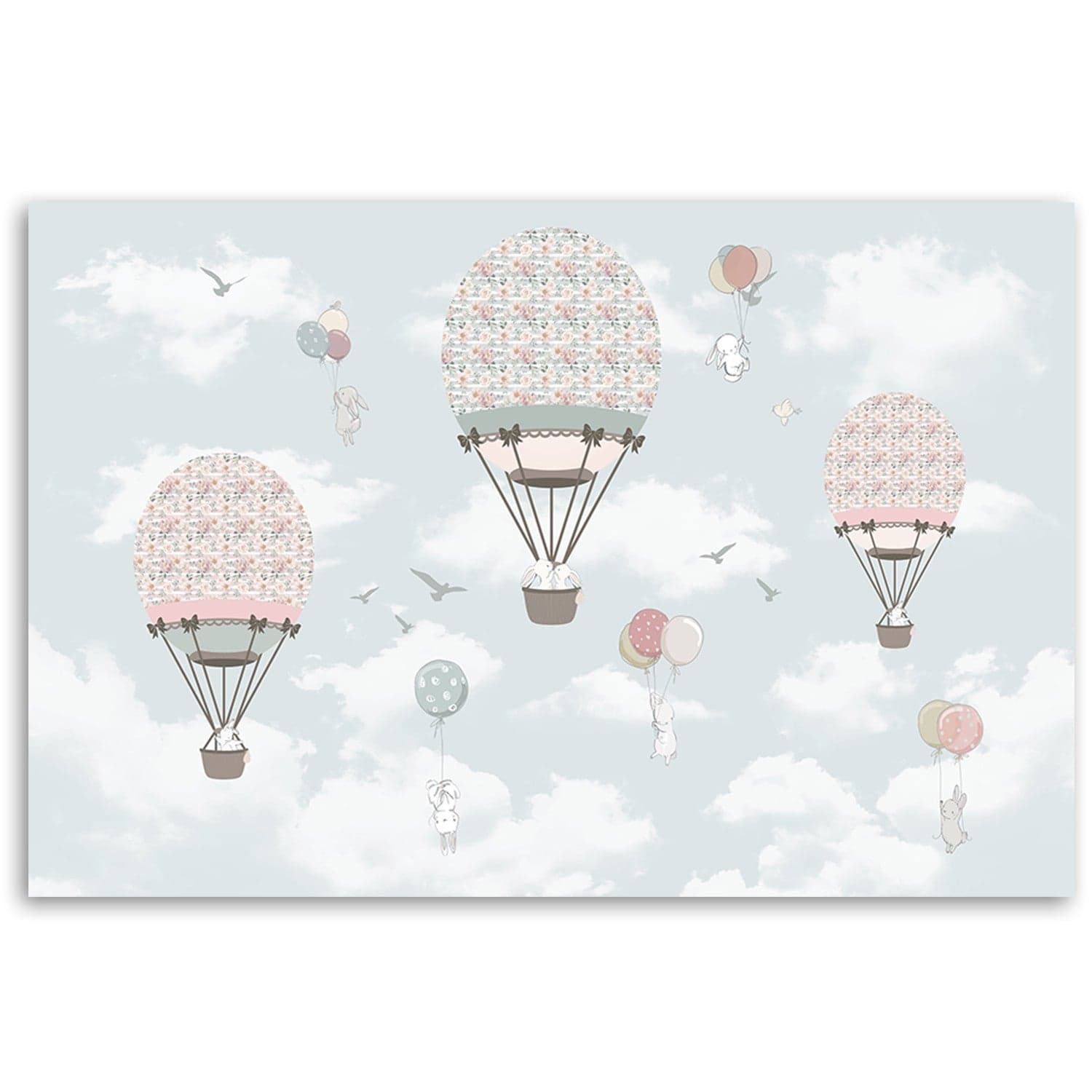 Quadro su tela, Animali da volo a palloncini colorati in Poster e stampe Collezione Casa - Trebisacce, commercioVirtuoso.it