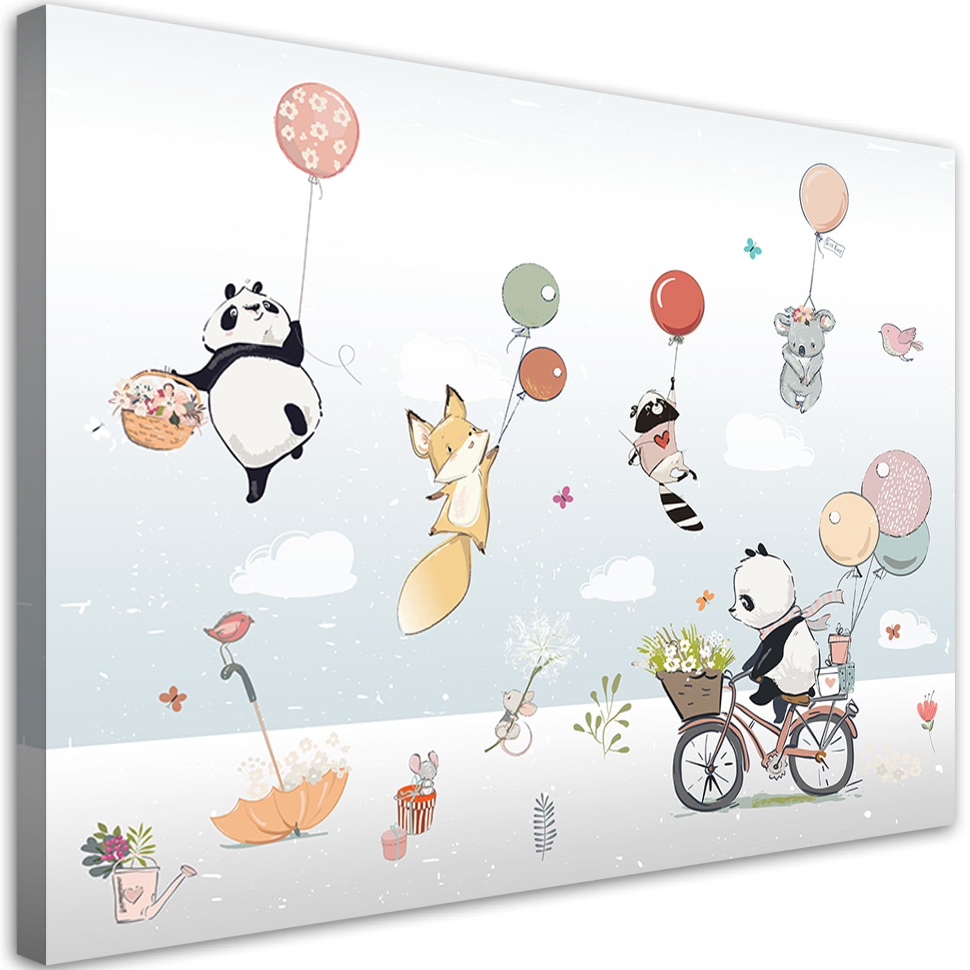 Quadro su tela, Animali a palloncini colorati in Poster e stampe Collezione Casa - Trebisacce, commercioVirtuoso.it