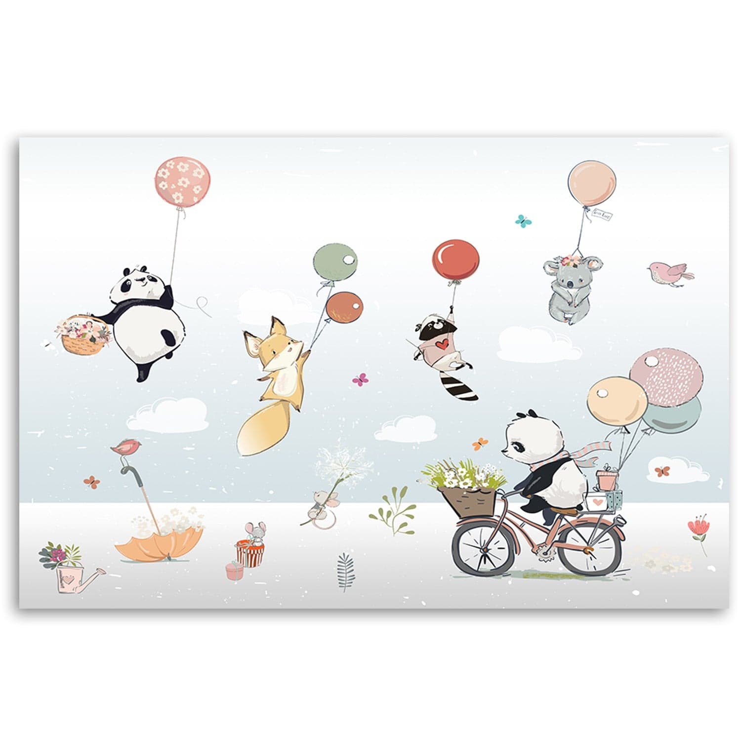 Quadro su tela, Animali a palloncini colorati in Poster e stampe Collezione Casa - Trebisacce, commercioVirtuoso.it