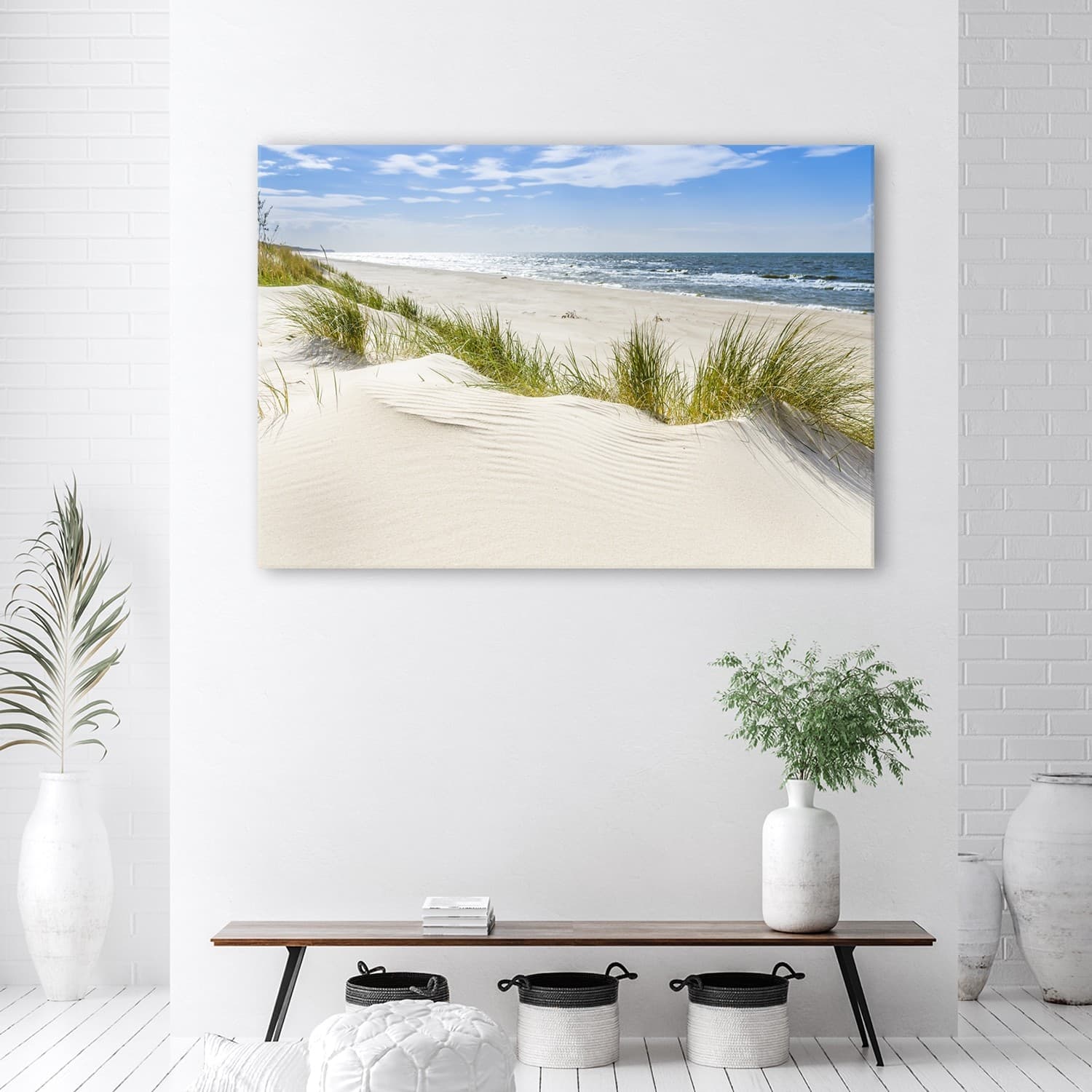 Quadro su tela, Bałtyk Landscape Beach Sea in Poster e stampe Collezione Casa - Trebisacce, commercioVirtuoso.it
