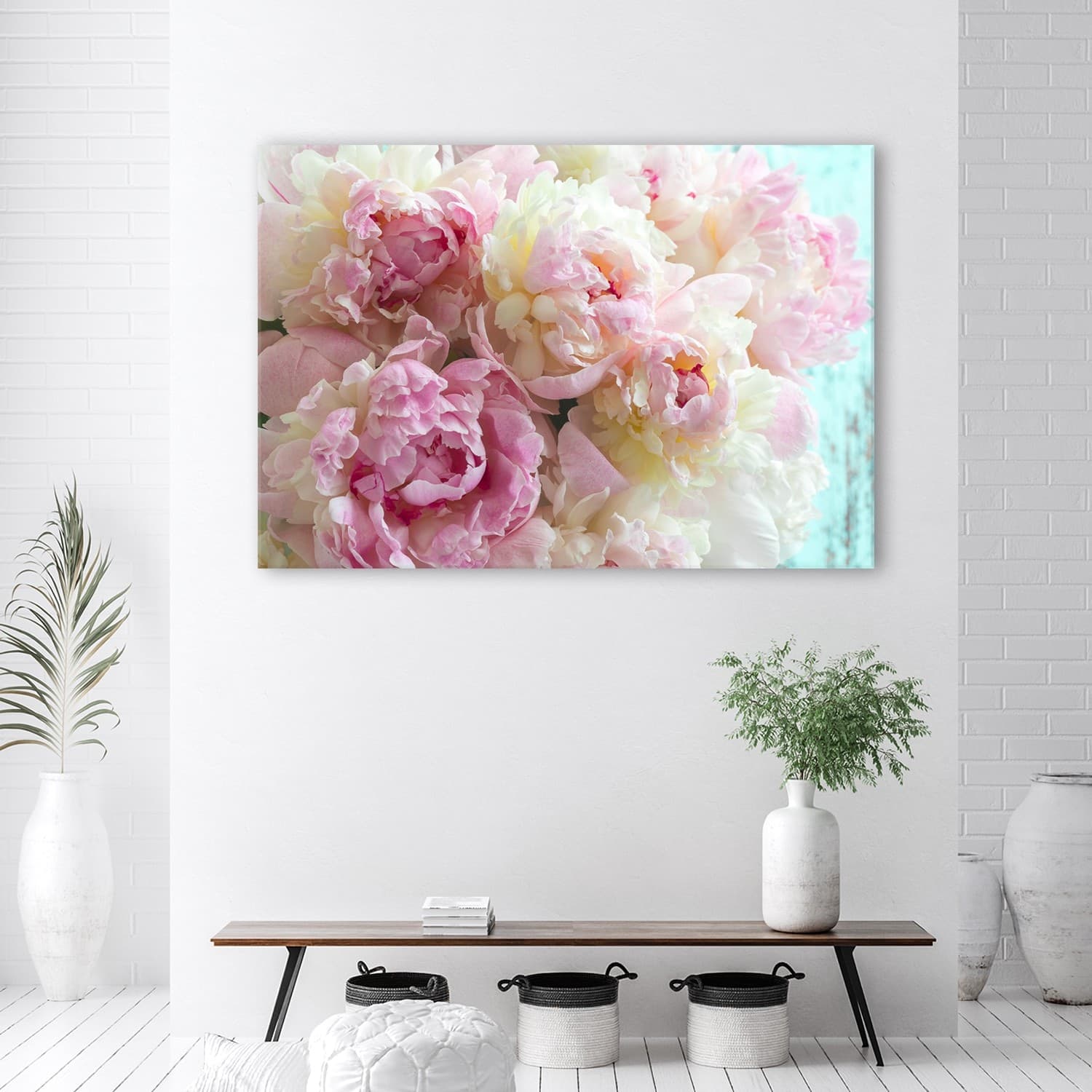 Quadro su tela, Fiori di peonia rosa in Poster e stampe Collezione Casa - Trebisacce, commercioVirtuoso.it