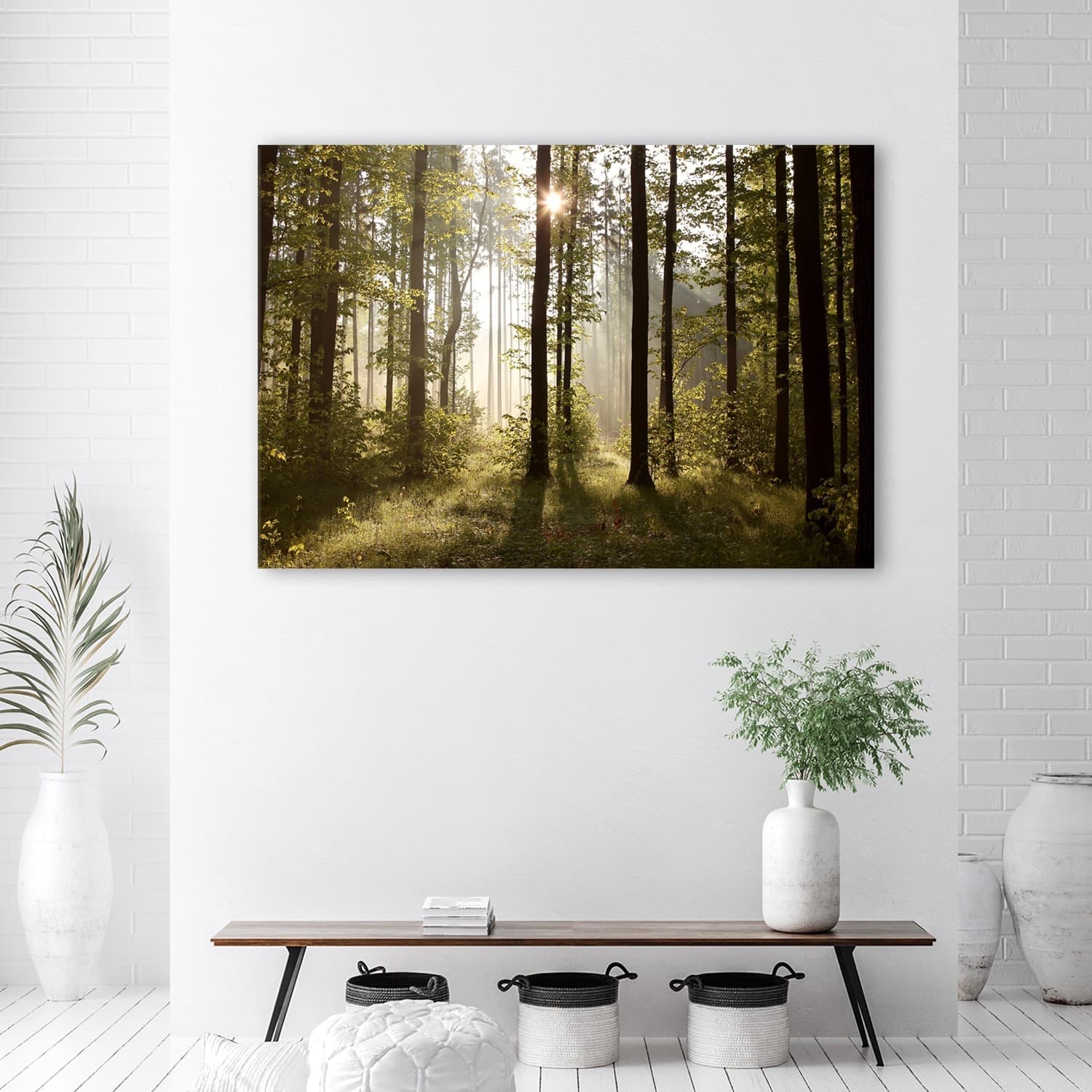 Quadro su tela, Mattina nella foresta in Poster e stampe Collezione Casa - Trebisacce, commercioVirtuoso.it