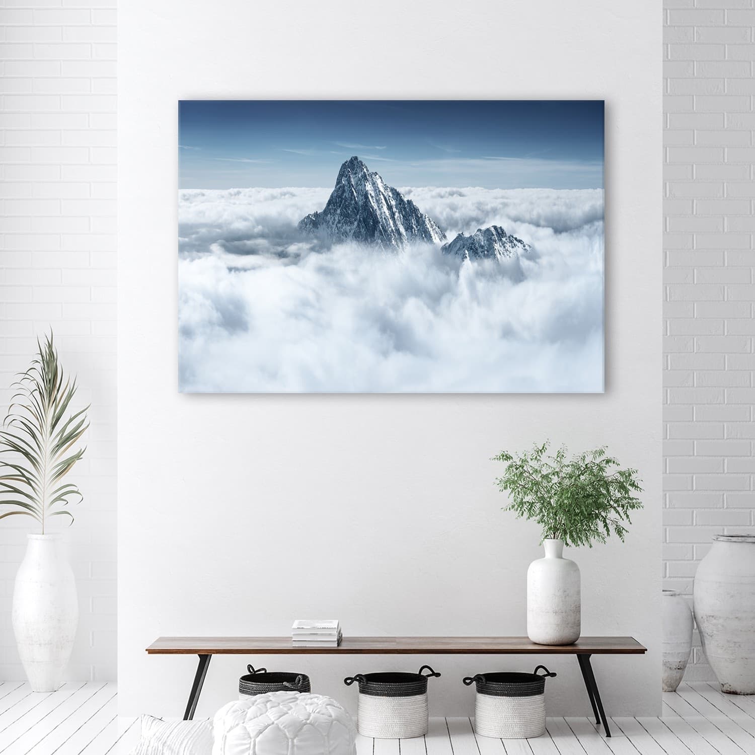 Quadro su tela, Alpi sopra le nuvole in Poster e stampe Collezione Casa - Trebisacce, commercioVirtuoso.it
