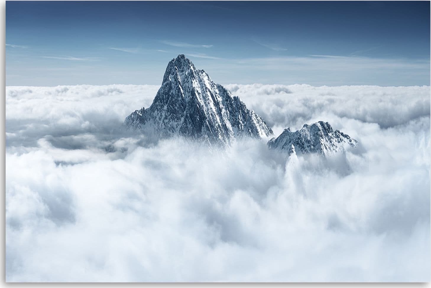 Quadro su tela, Alpi sopra le nuvole in Poster e stampe Collezione Casa - Trebisacce, commercioVirtuoso.it