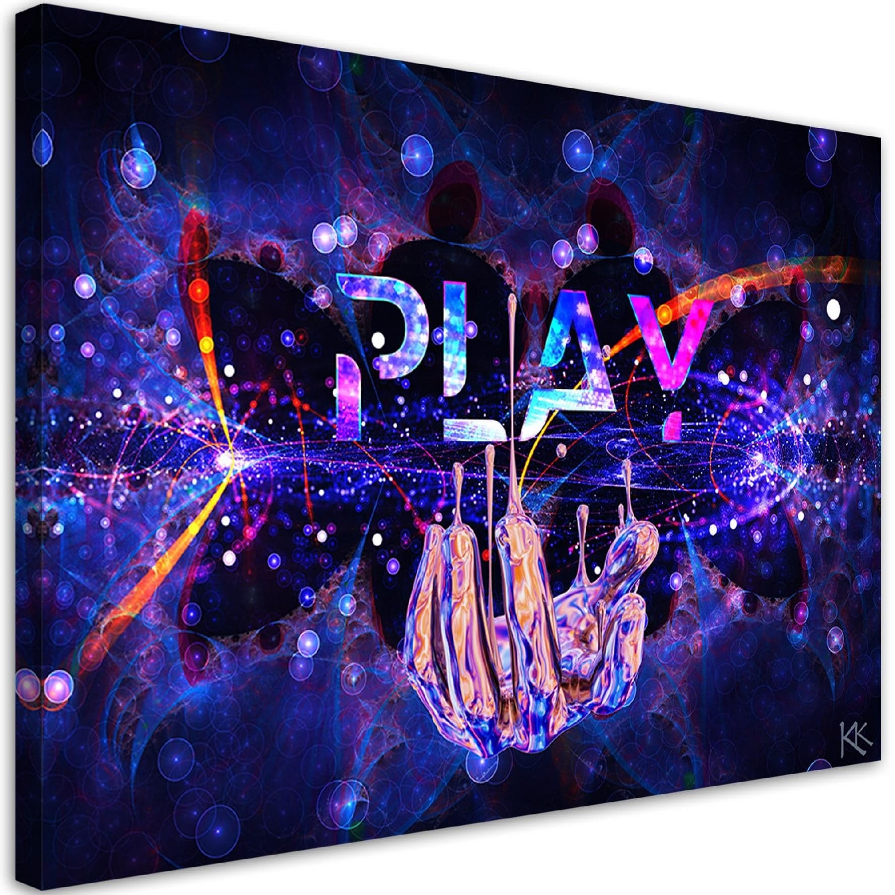 Quadro su tela, Neon con il gioco dell'iscrizione in Poster e stampe Collezione Casa - Trebisacce, commercioVirtuoso.it