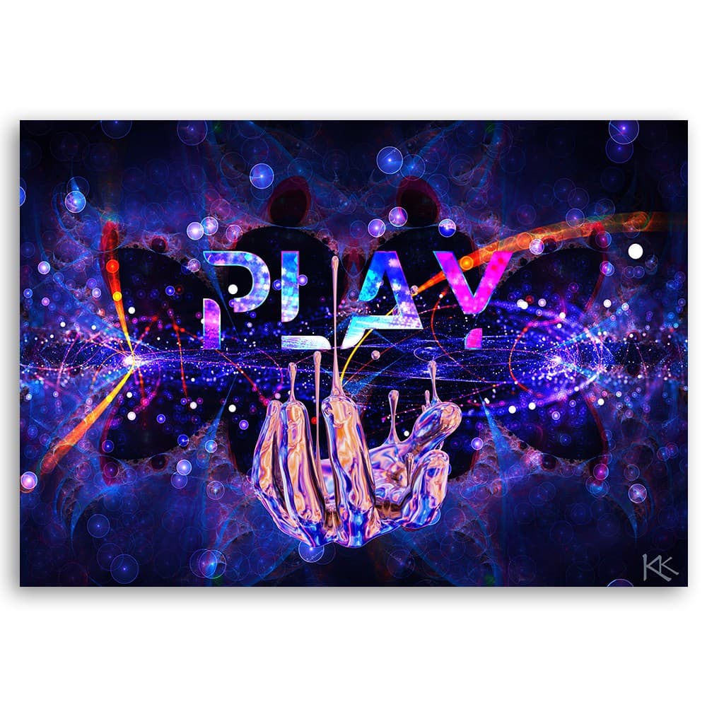 Quadro su tela, Neon con il gioco dell'iscrizione in Poster e stampe Collezione Casa - Trebisacce, commercioVirtuoso.it