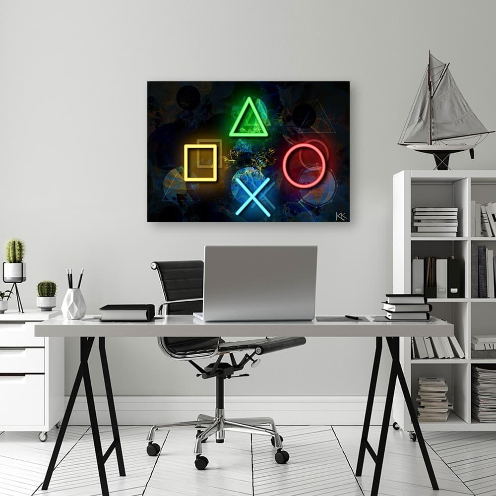 Quadro su tela, Pulsanti per il controller in Poster e stampe Collezione Casa - Trebisacce, commercioVirtuoso.it