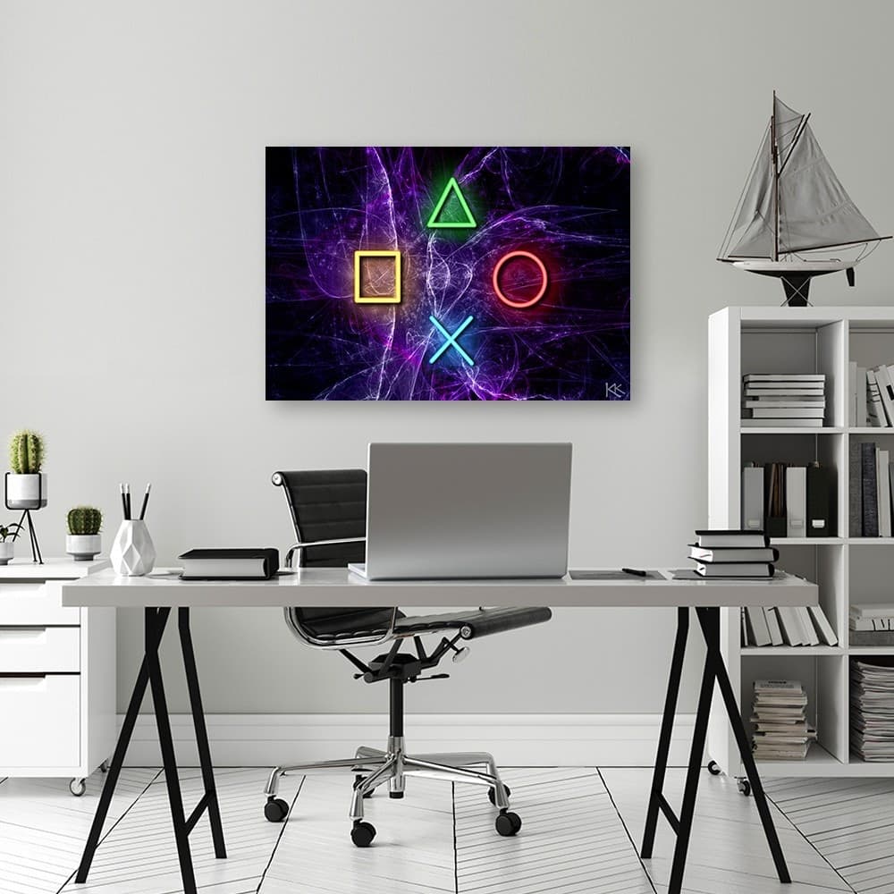 Quadro su tela, Pulsanti per il controller in Poster e stampe Collezione Casa - Trebisacce, commercioVirtuoso.it