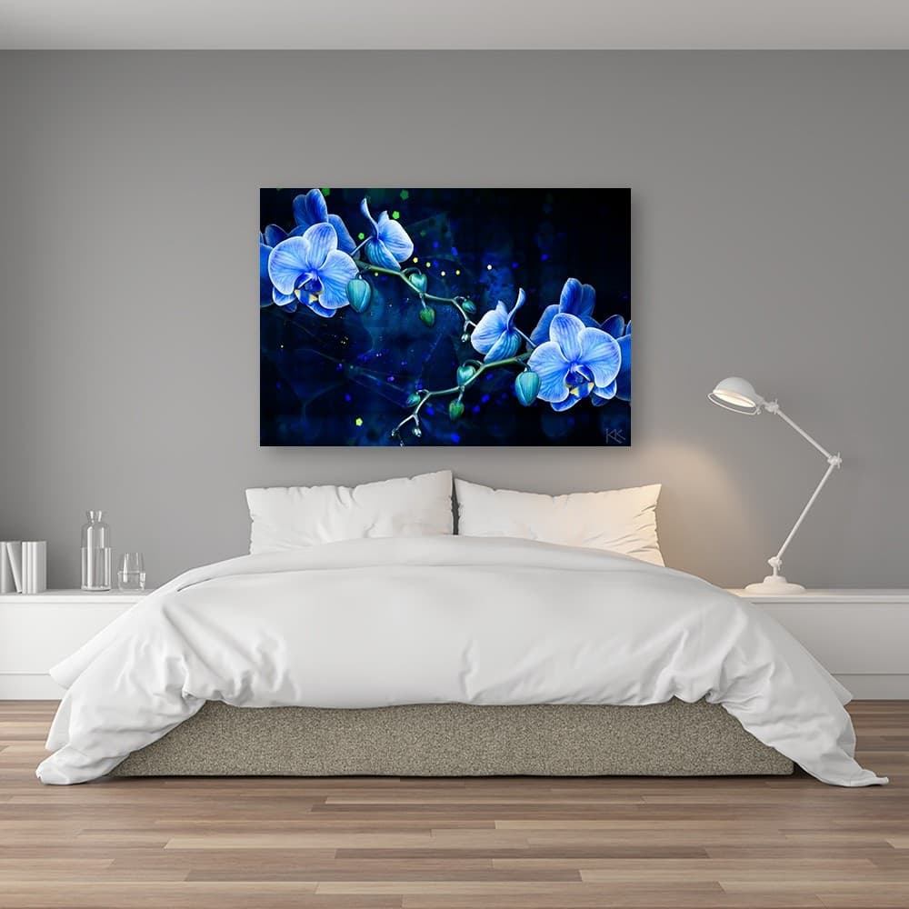 Quadro su tela, Fiore di orchidea blu in Poster e stampe Collezione Casa - Trebisacce, commercioVirtuoso.it