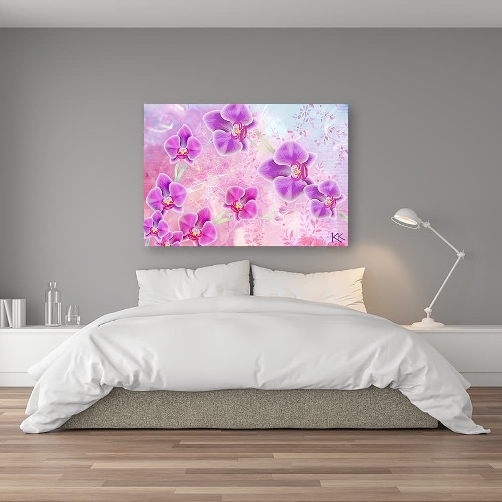 Quadro su tela, Astrazione dei fiori di orchidea in Poster e stampe Collezione Casa - Trebisacce, commercioVirtuoso.it