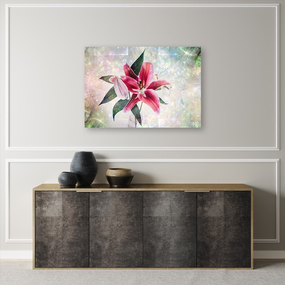 Quadro su tela, Lily rosa in Poster e stampe Collezione Casa - Trebisacce, commercioVirtuoso.it